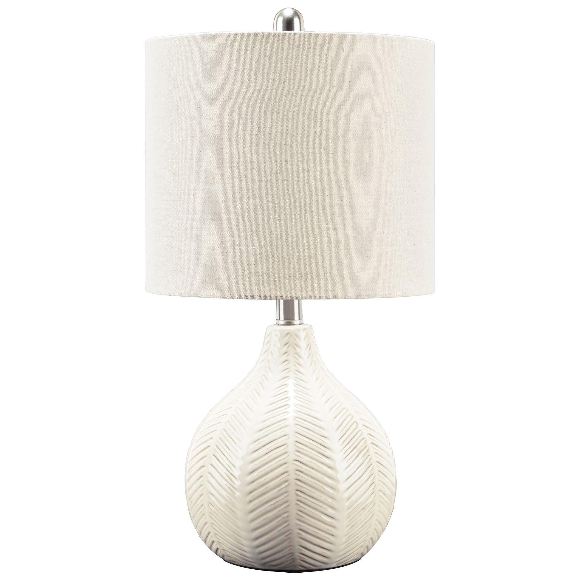Rainermen - Off White - Ceramic Table Lamp (1/cn)