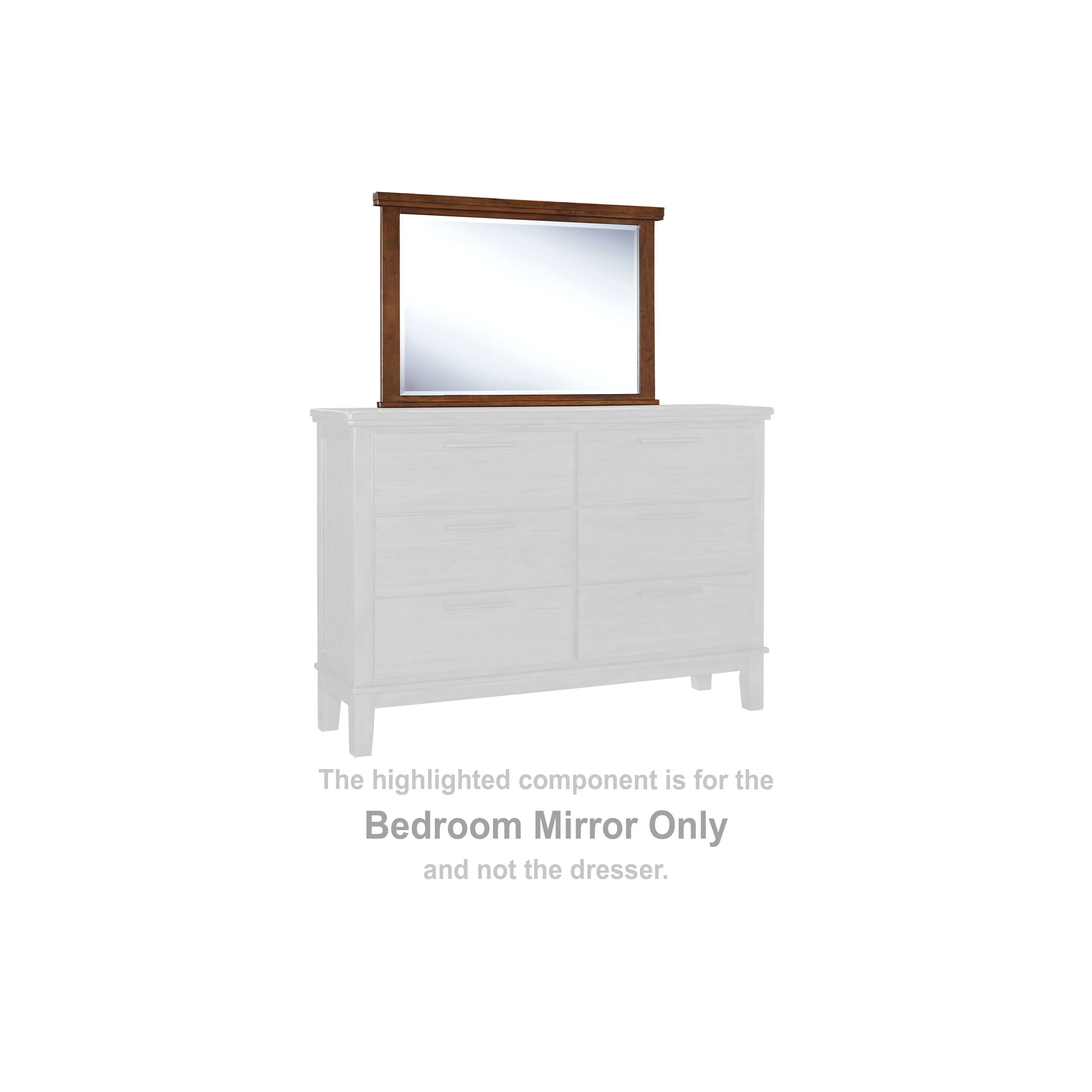 Ralene - Medium Brown - Bedroom Mirror - Image 2