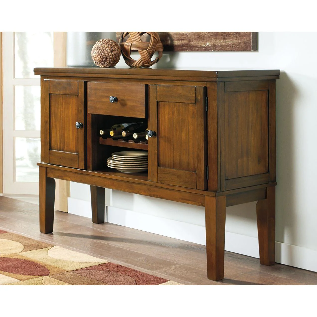 Ralene - Medium Brown - Dining Room Server - Image 2