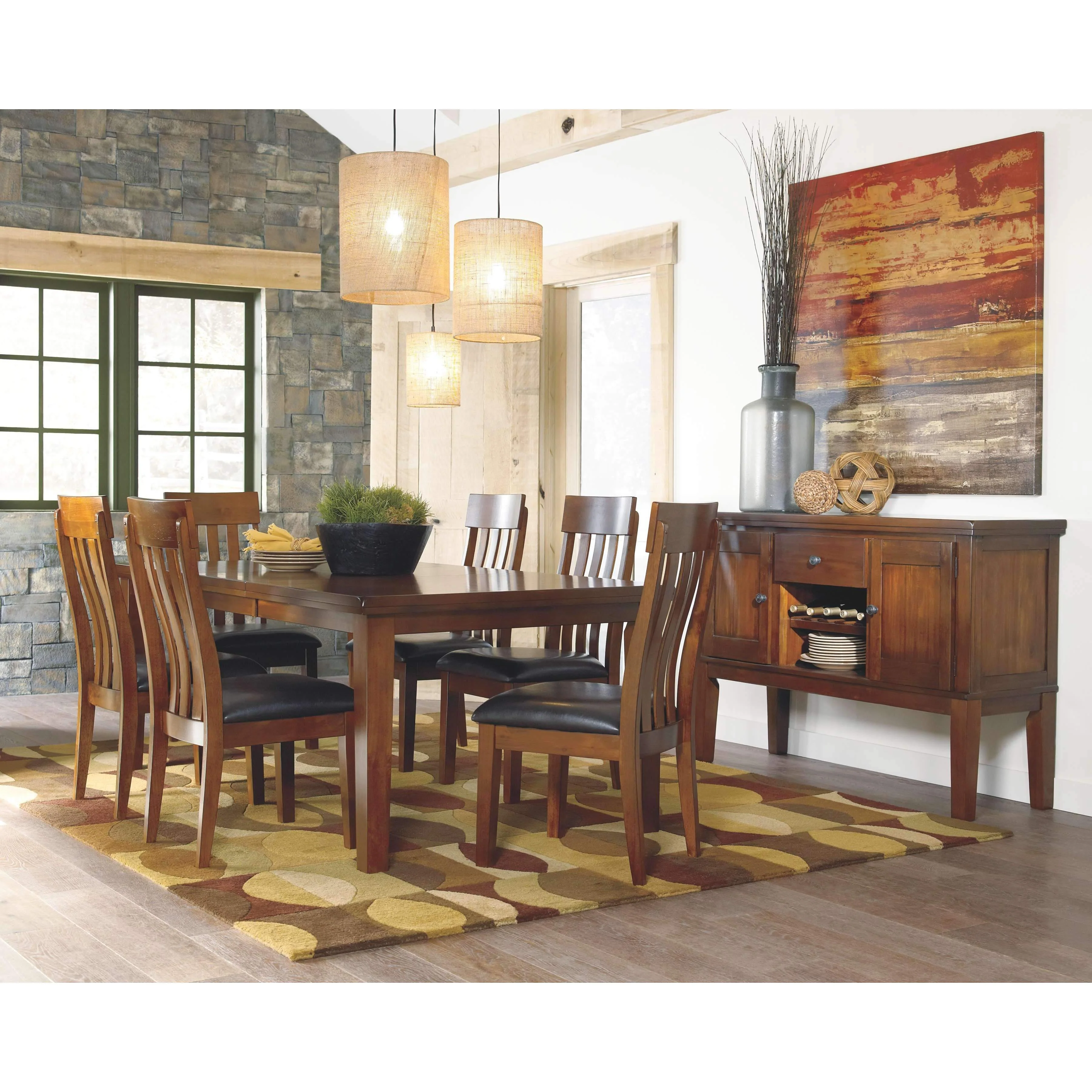 Ralene - Medium Brown - Dining Room Server - Image 3