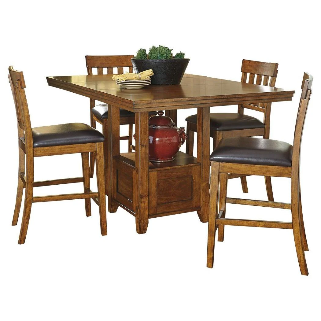 Ralene - Medium Brown - Rect Drm Counter Ext Table - Image 13