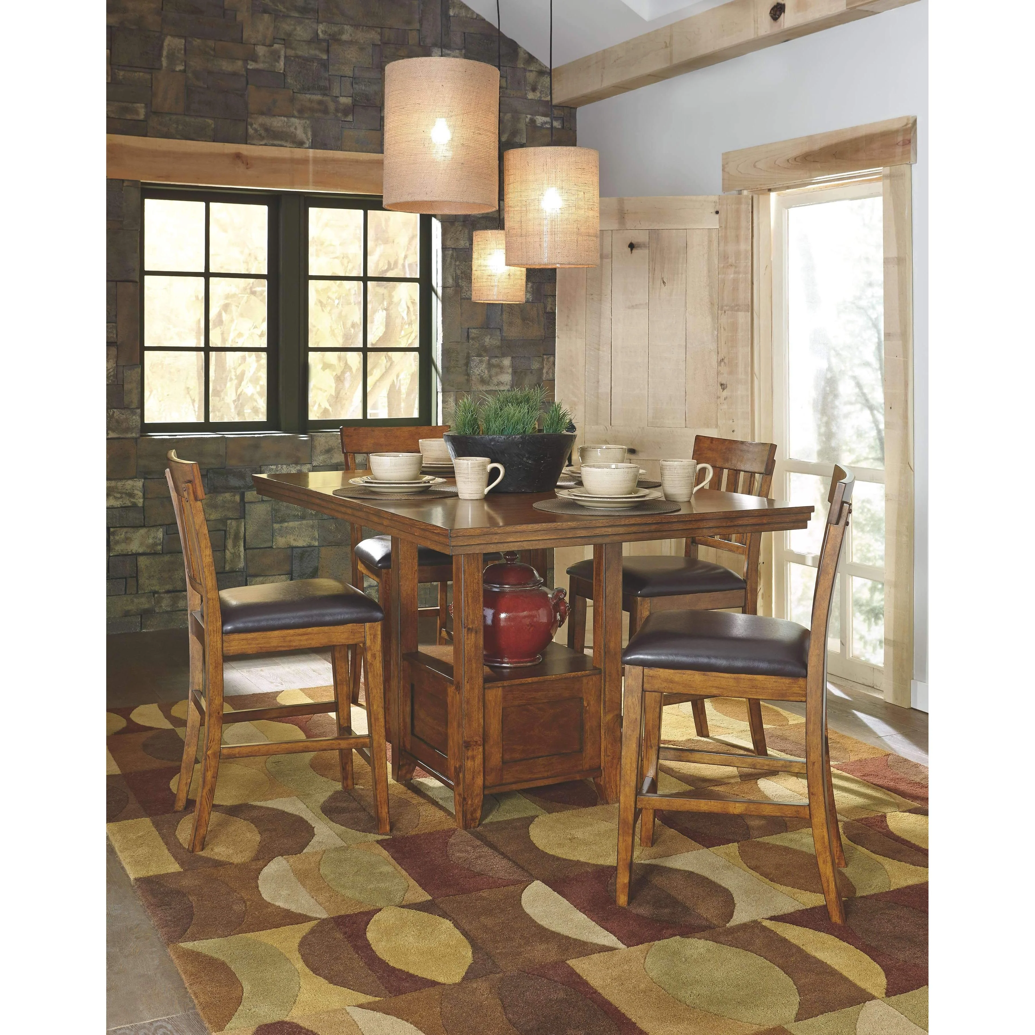 Ralene - Medium Brown - Rect Drm Counter Ext Table - Image 16