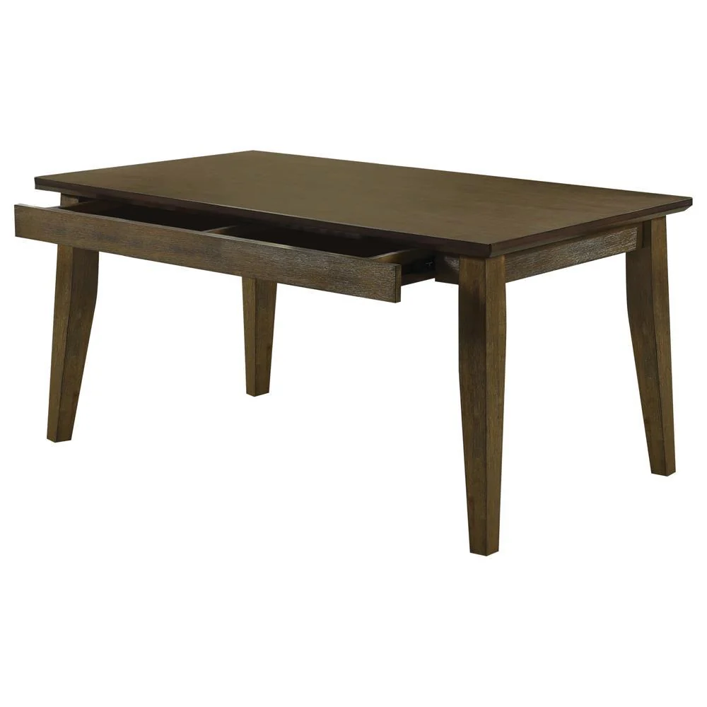 Rayleene - Rectangular Storage Dining Table Brown - Image 7