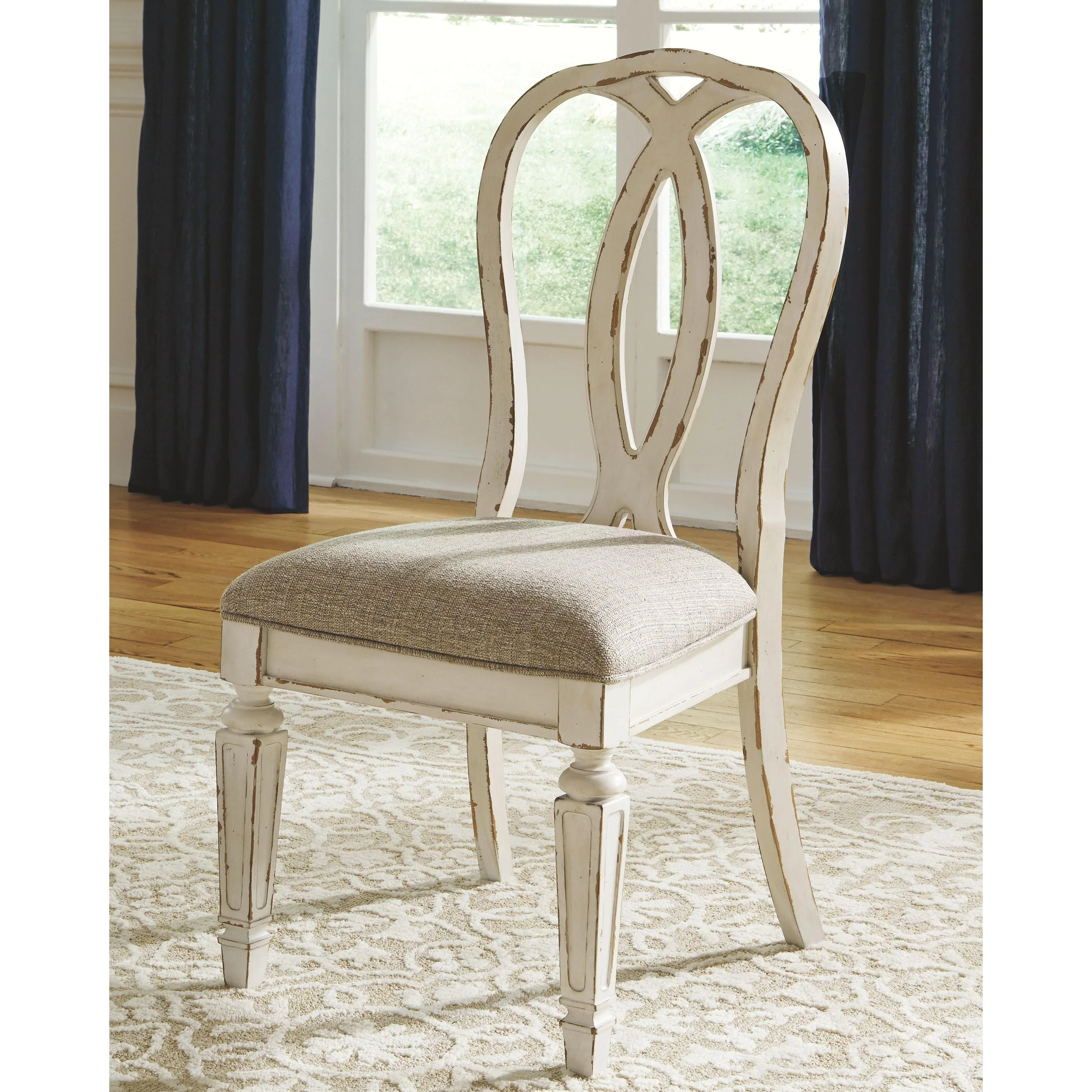 Realyn - Chipped White - Dining Chair (set Of 2) - Ribbonback - Image 2