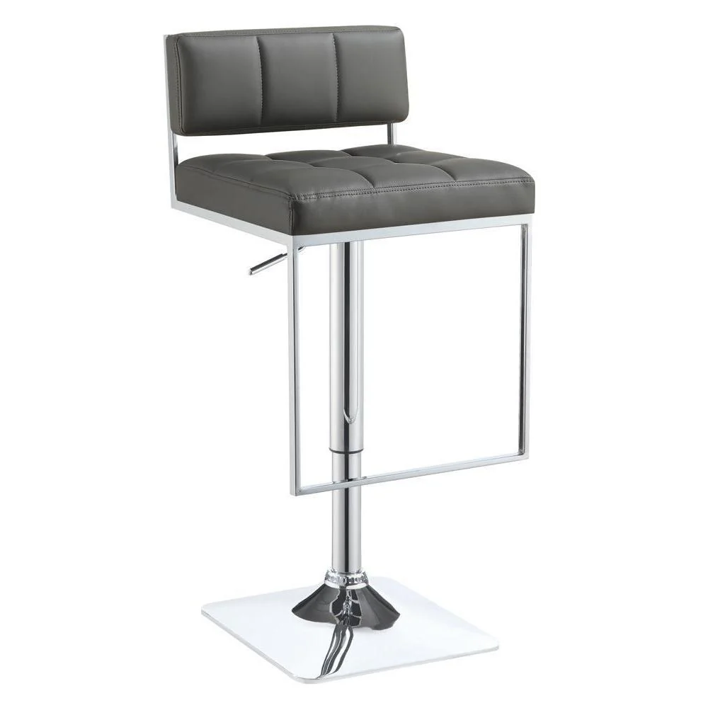 Rec Room/bar Stools: Height Adjustable - Adjustable Bar Stool - Grey