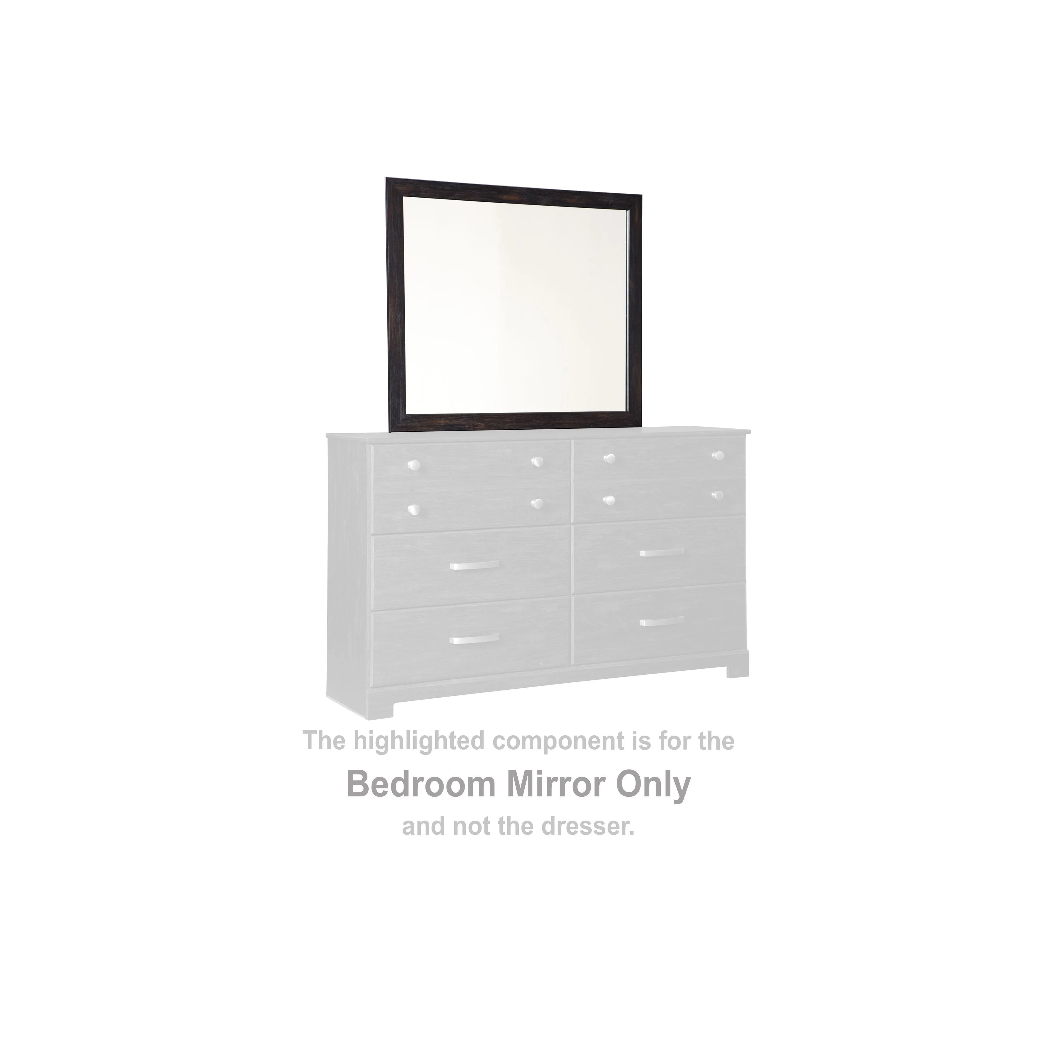 Reylow - Dark Brown - Bedroom Mirror - Image 2