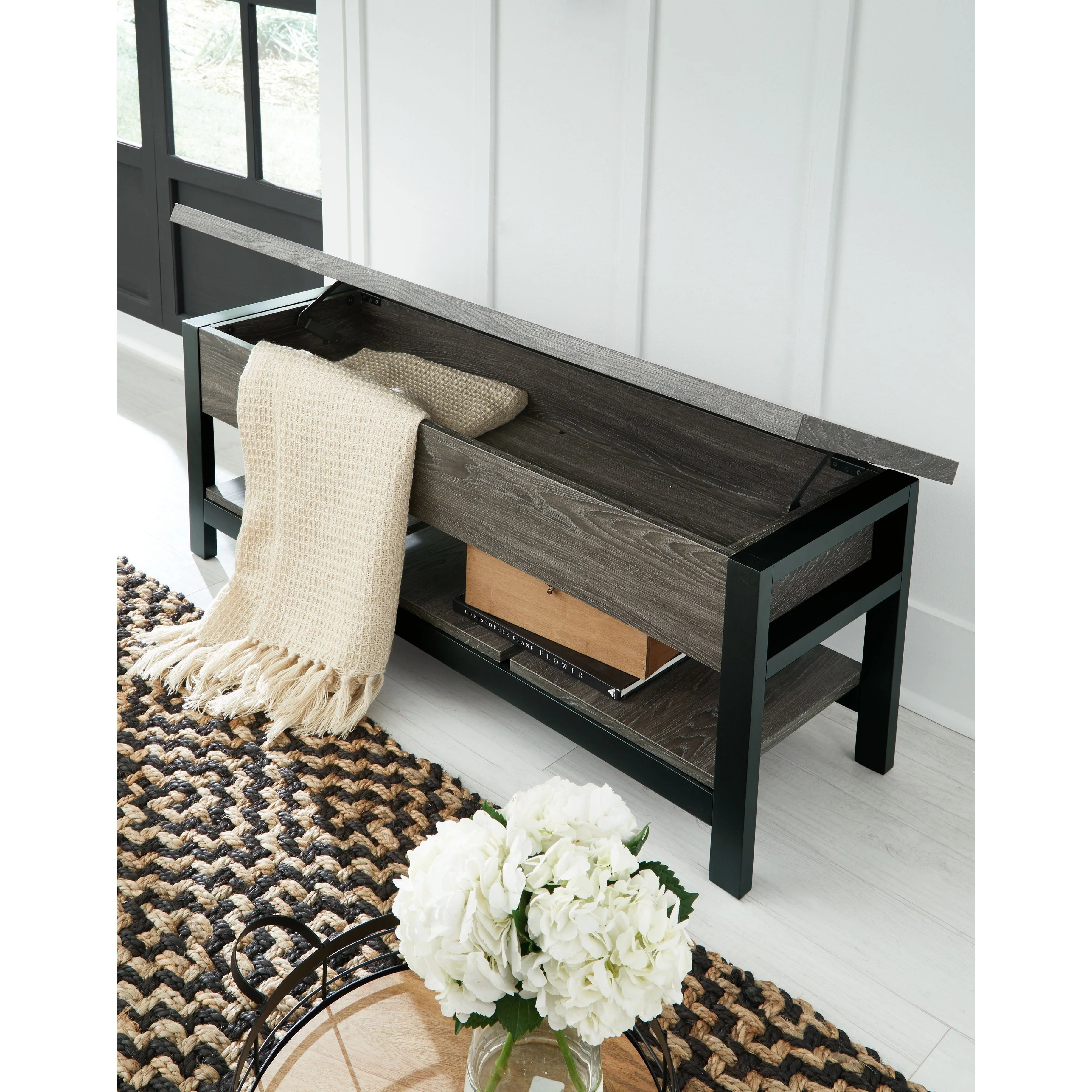 Rhyson - Brown - Storage Bench - Image 6