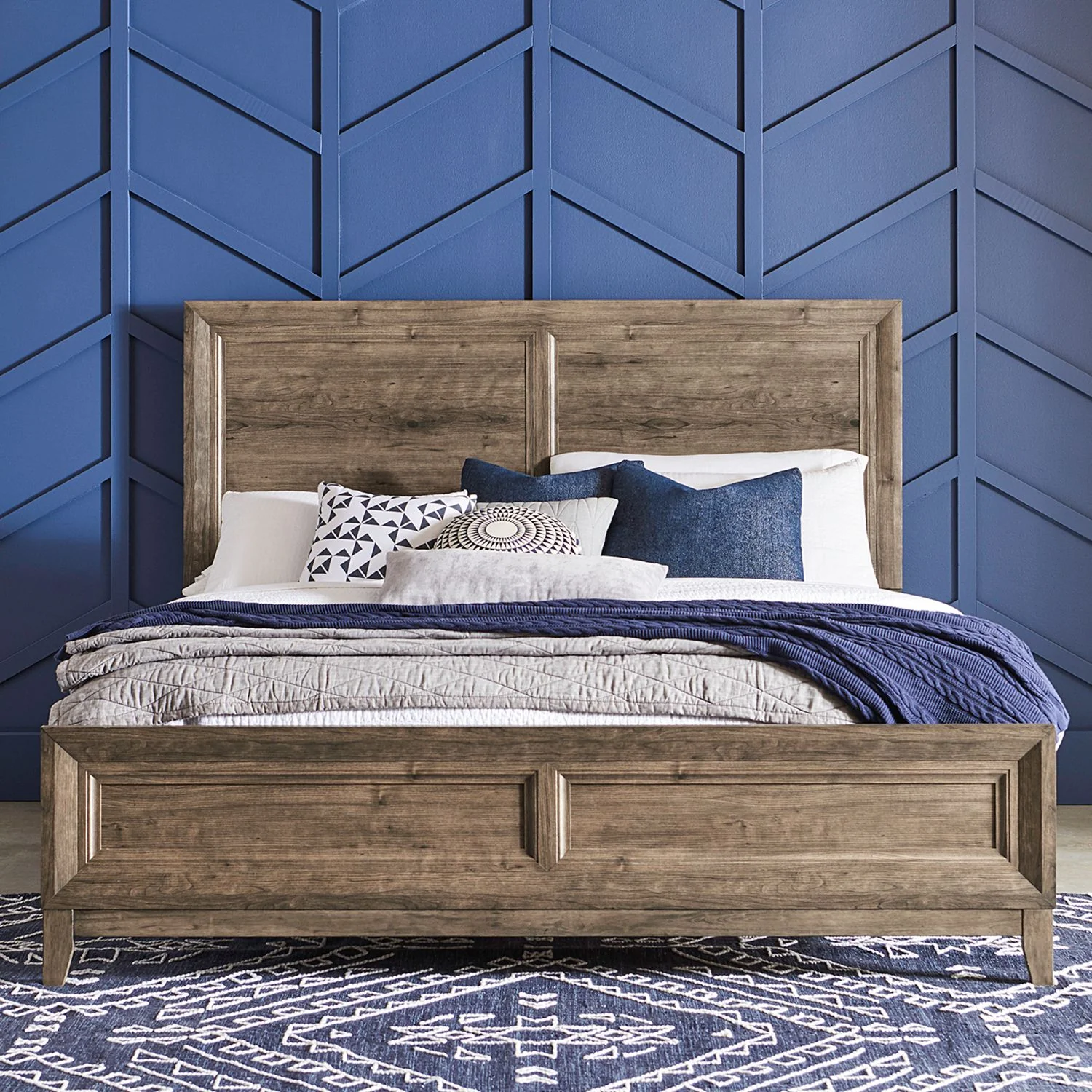 Liberty Ridgecrest King Panel Bedframe (Headboard, Footboard & Rails) Bundle - Image 8