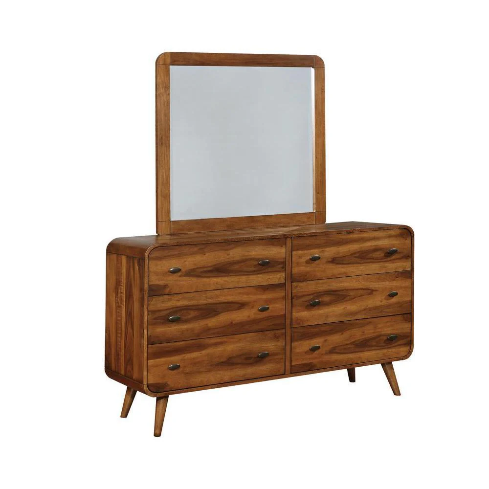 Robyn - Rectangular Mirror - Brown - Image 3