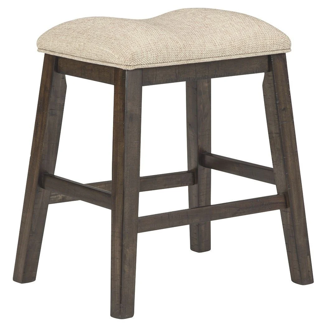 Rokane - Light Brown - Upholstered Stool (2/cn) - Image 9