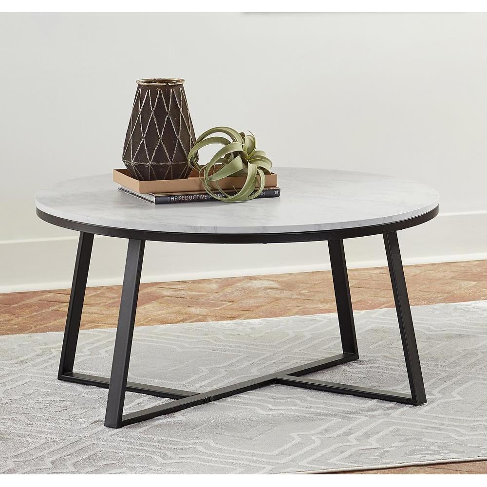 Round Coffee Table - White