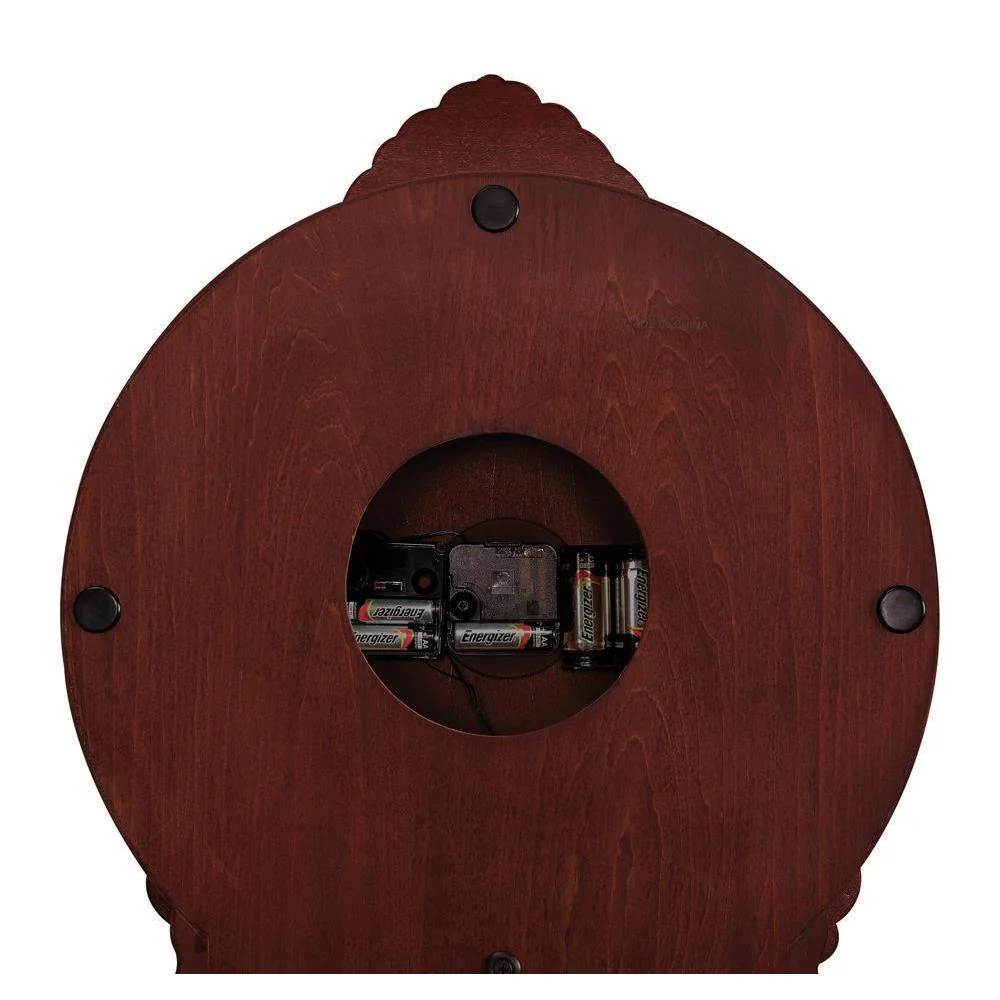 Round Face Grandfather Clock - Brown - Image 3