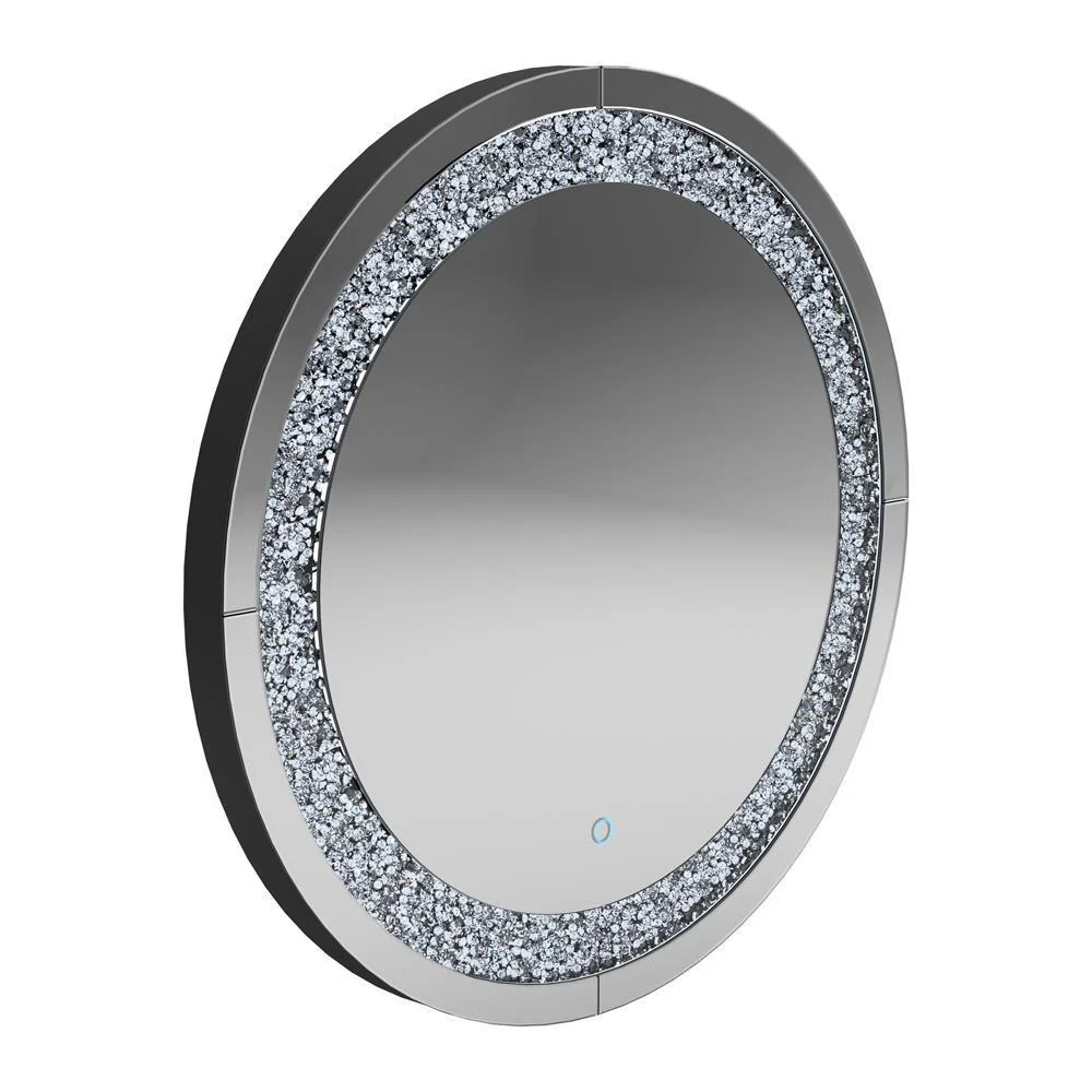Round Wall Mirror - Gray - Image 2