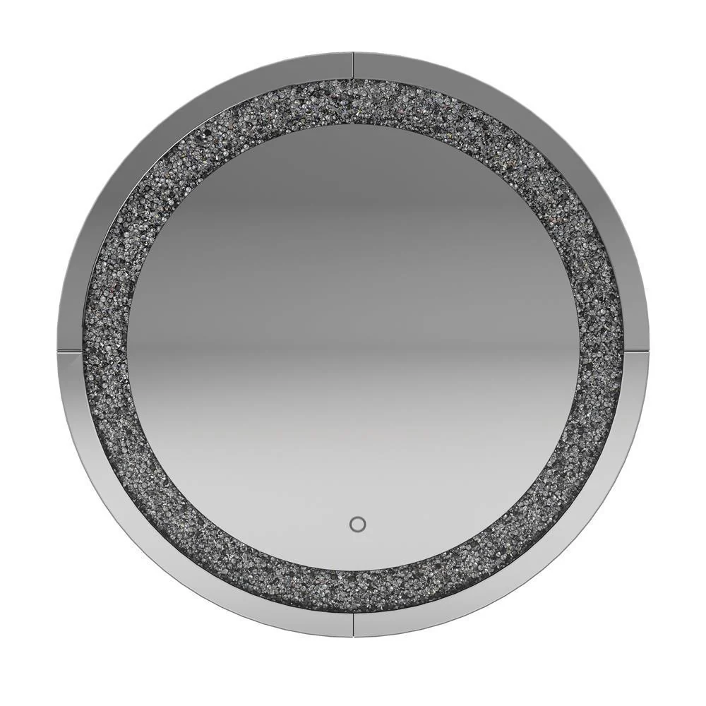 Round Wall Mirror - Gray - Image 3