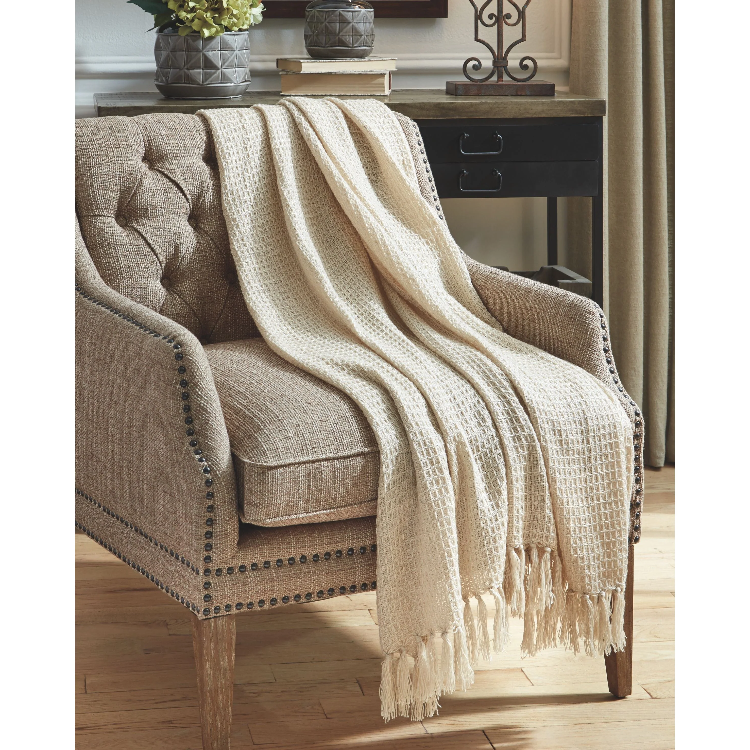 Rowena - Cream - Throw (3/cs) - Image 2