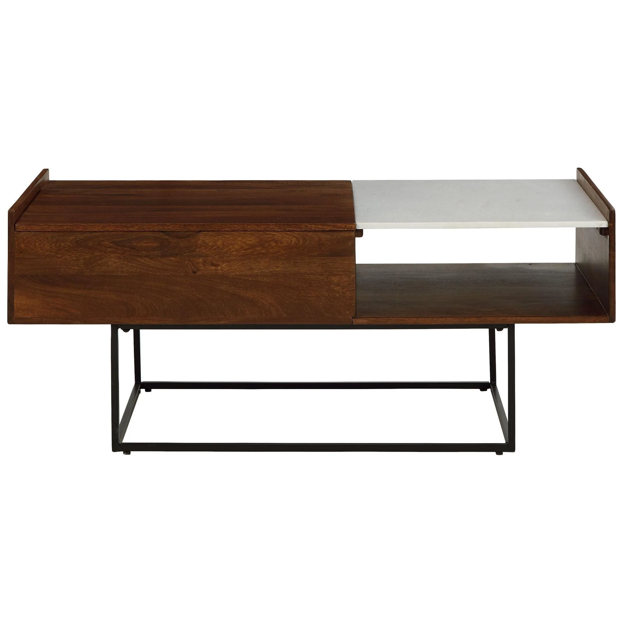 Rusitori - Brown / Beige / White - Rect Lift Top Cocktail Table - Image 4