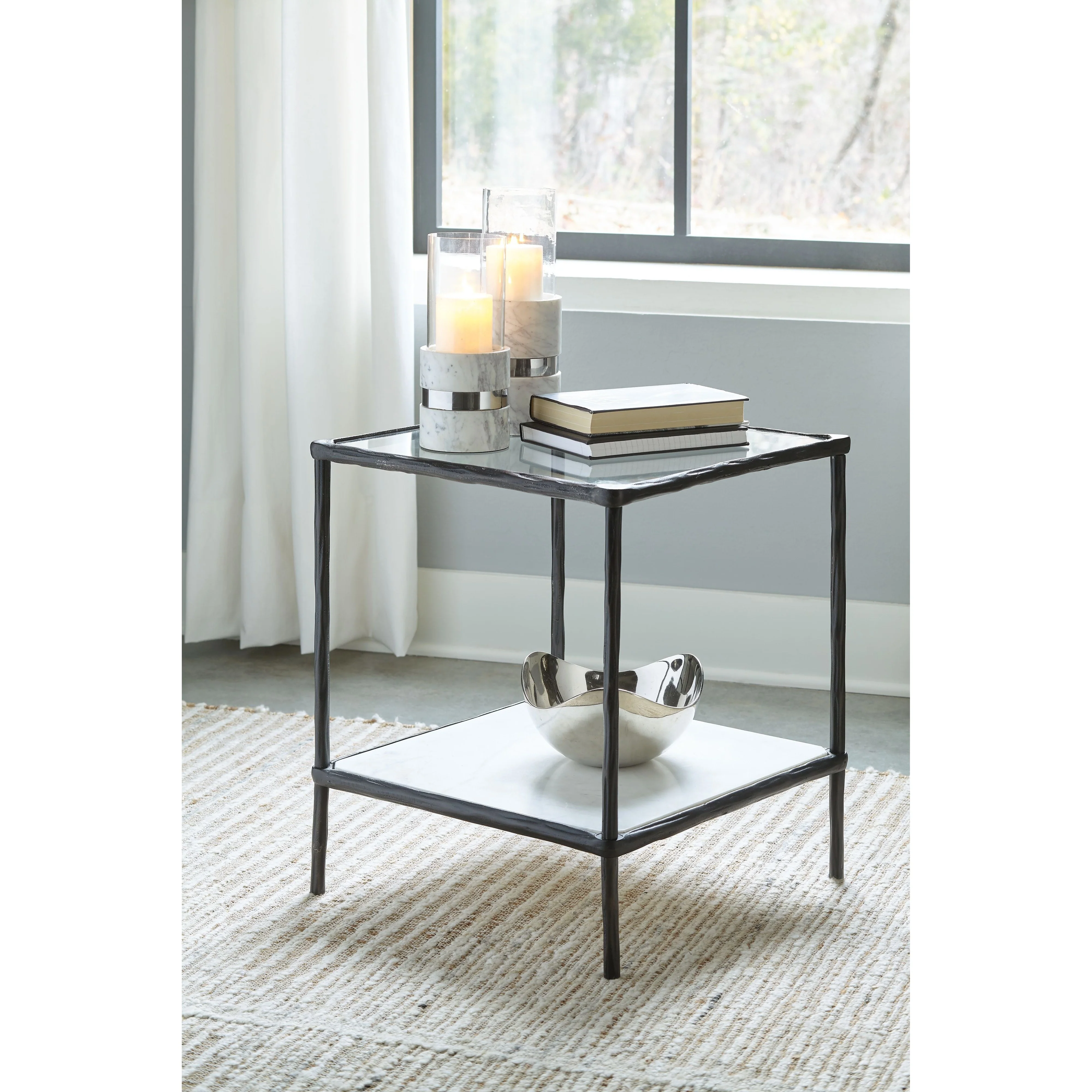 Ryandale - Antique Black - Accent Table - Image 2