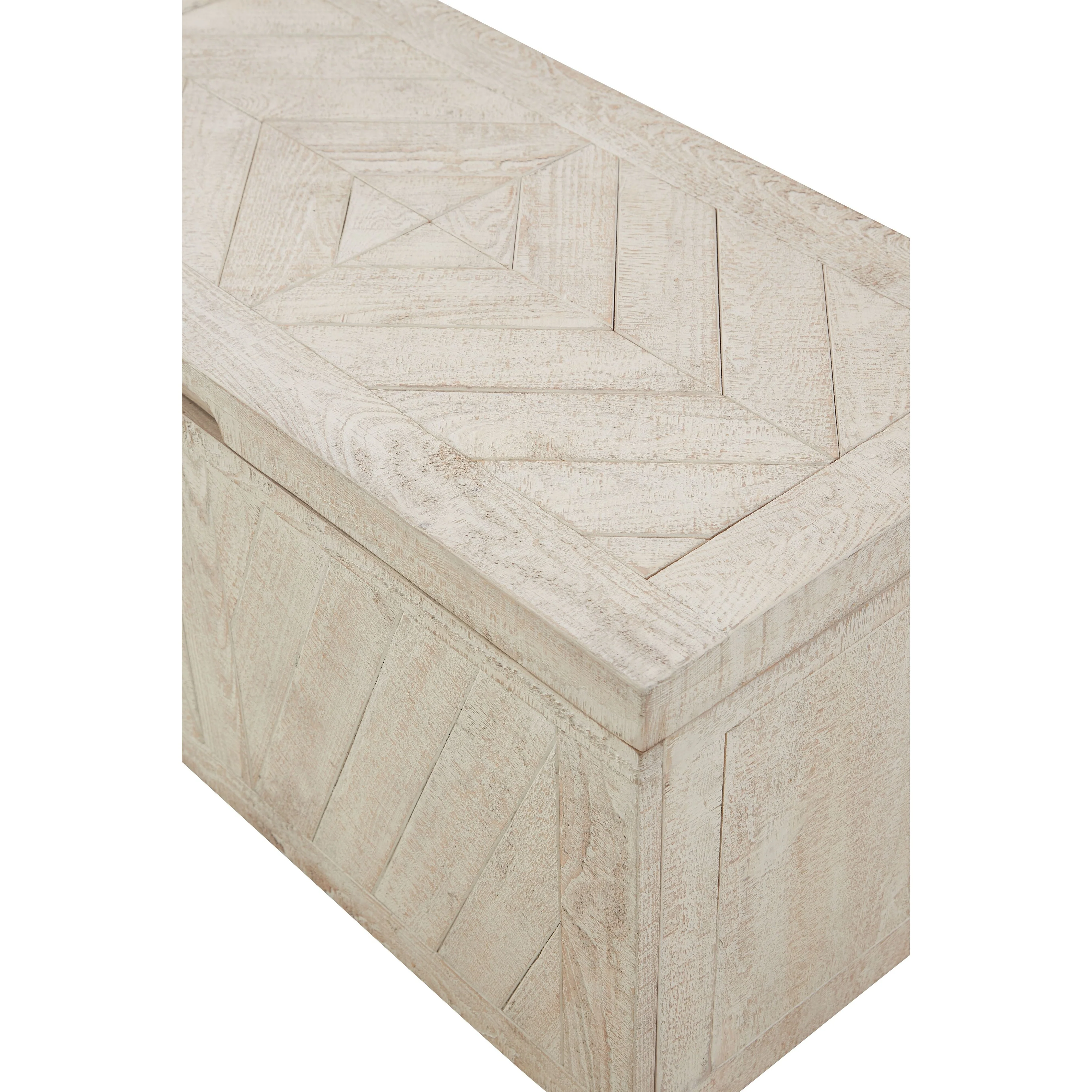 Ryker - Distressed White - Storage Trunk - Image 9