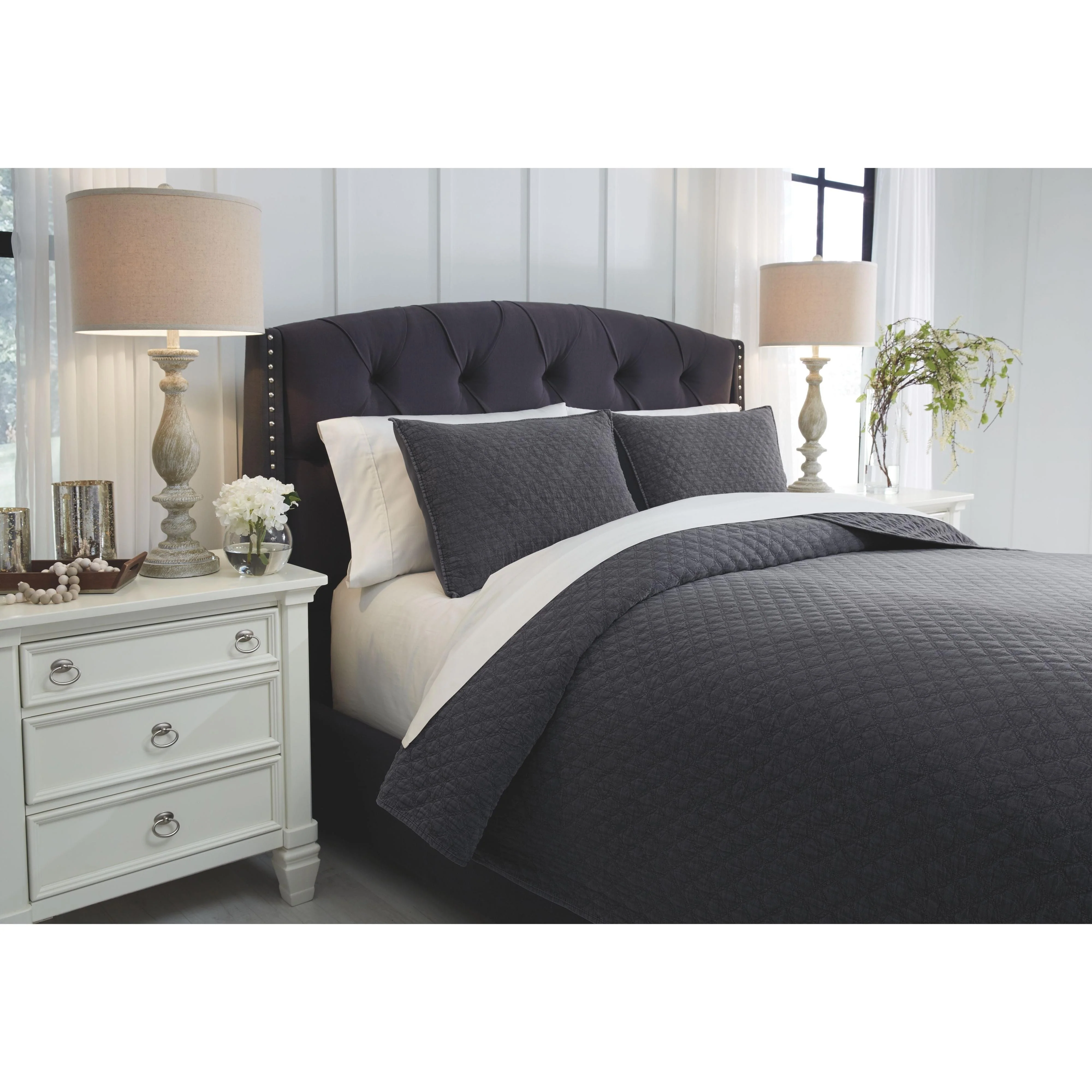 Ryter - Charcoal - King Coverlet Set - Image 3