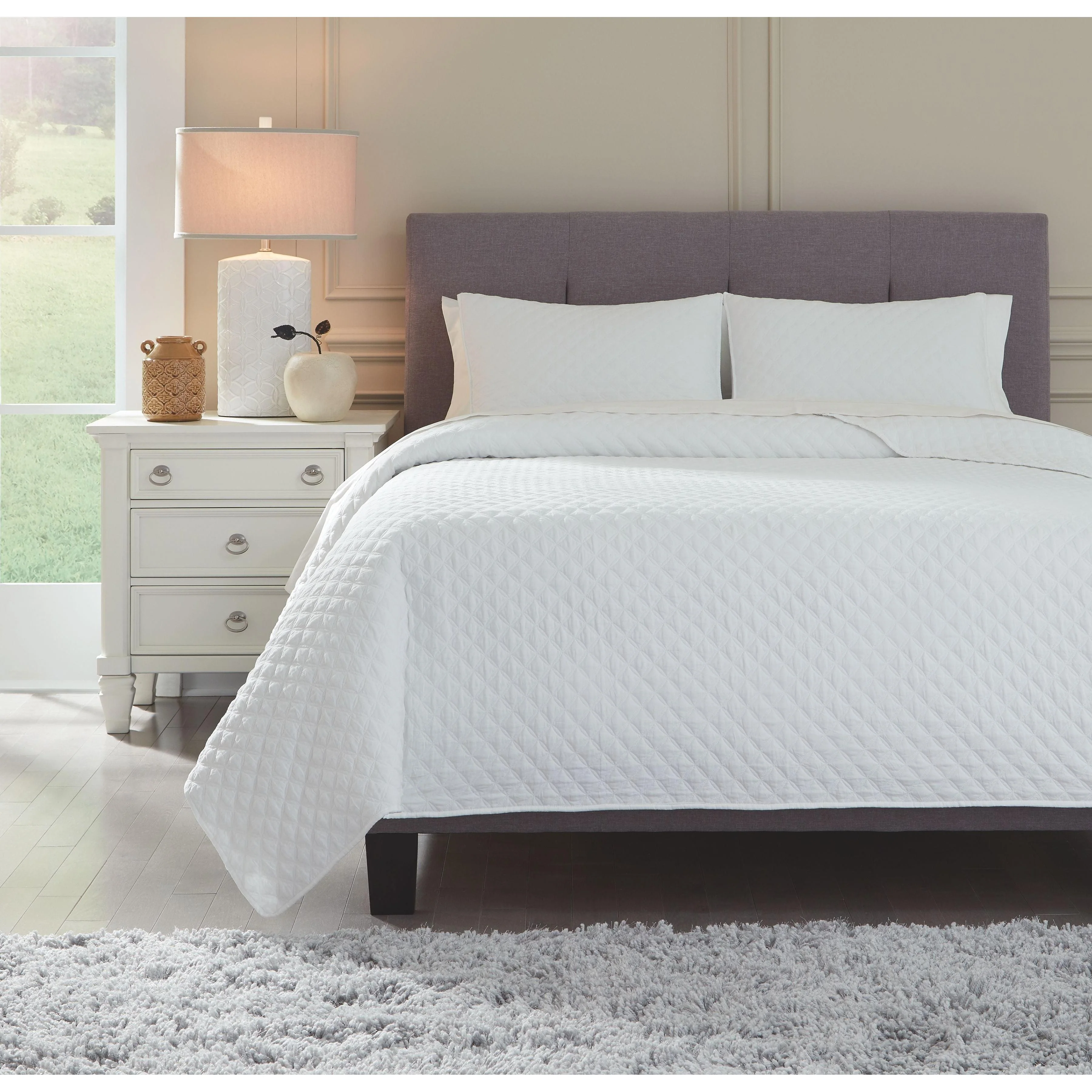 Ryter - White - Queen/full Coverlet Set - Image 5