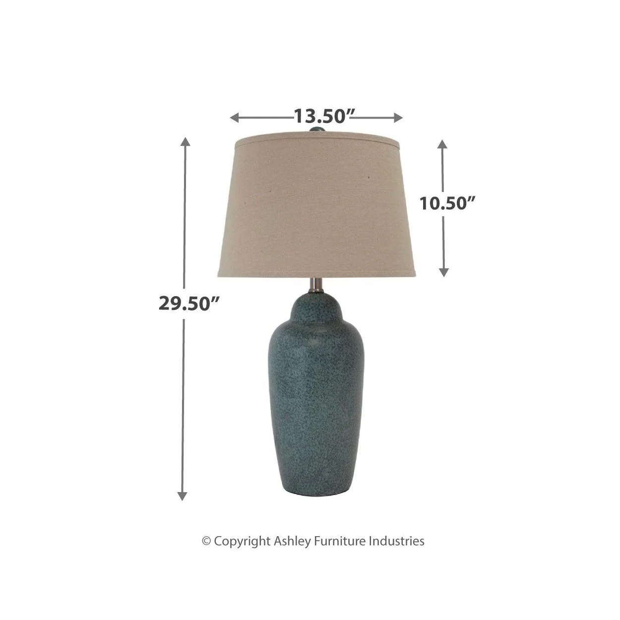 Saher - Green - Ceramic Table Lamp (1/cn) - Earthy Ceramic - Image 4