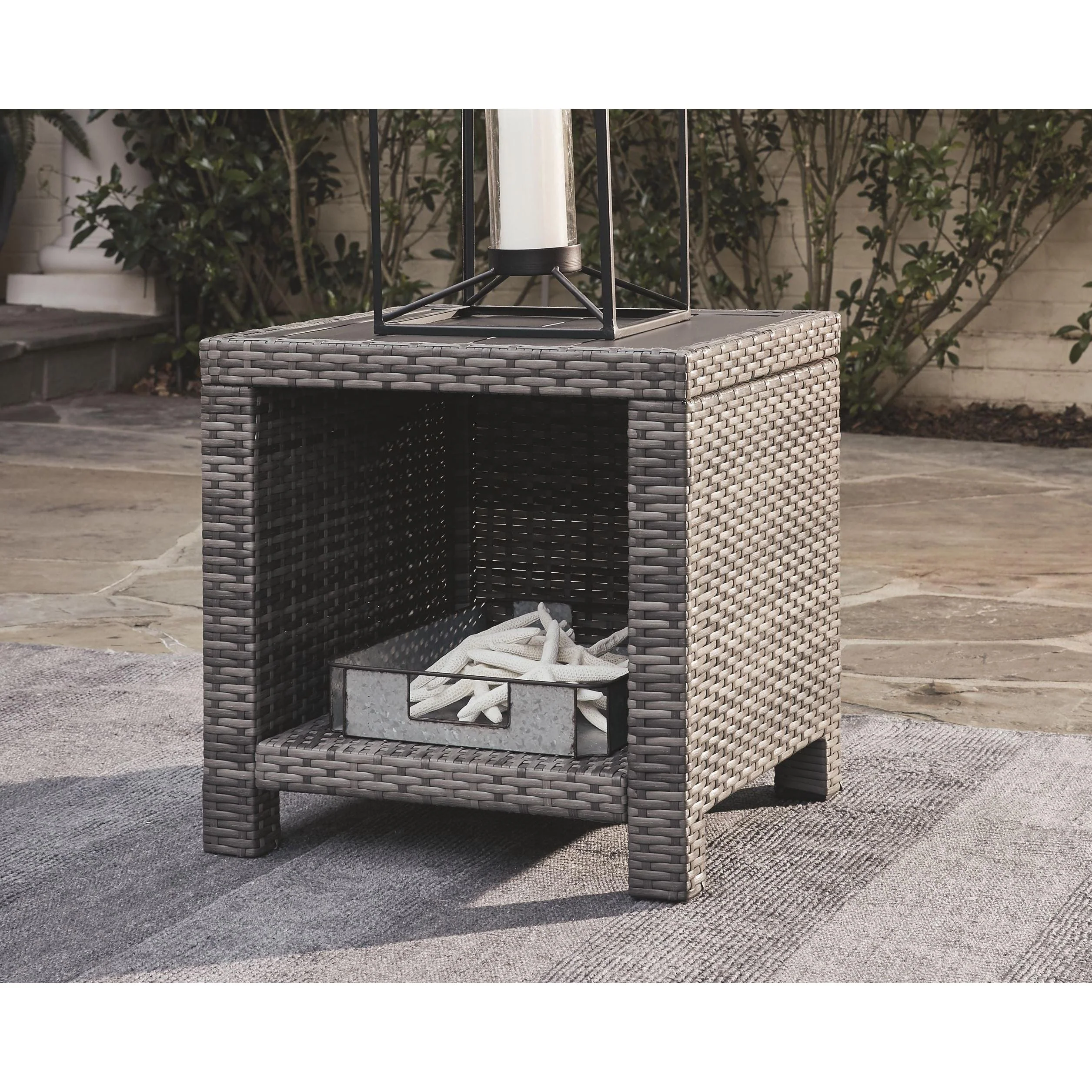 Salem - Gray - Square End Table - Image 2