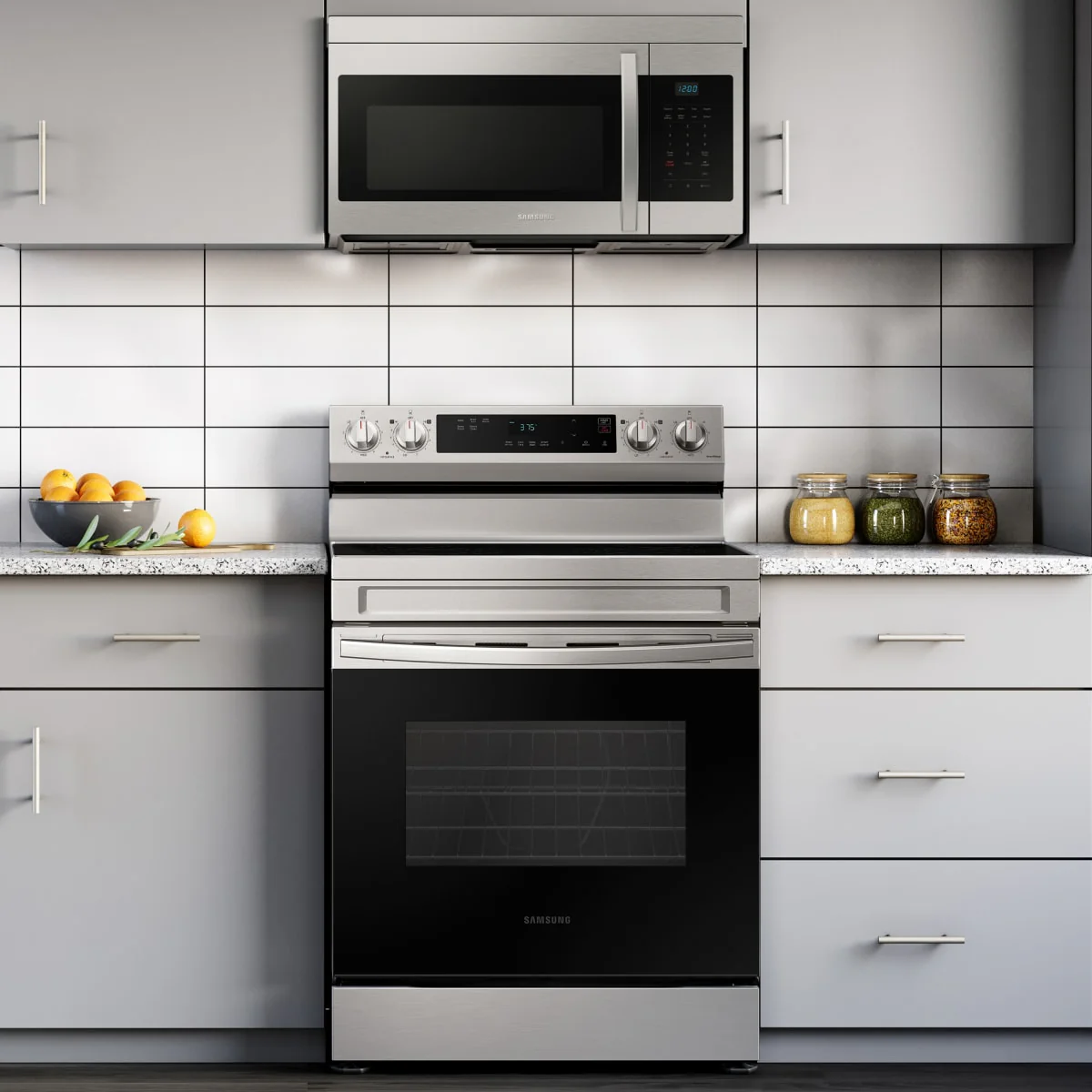 Samsung 1.6 cu.ft. Over-the-Range Microwave w/Auto Cook in Stainless Steel - Image 5