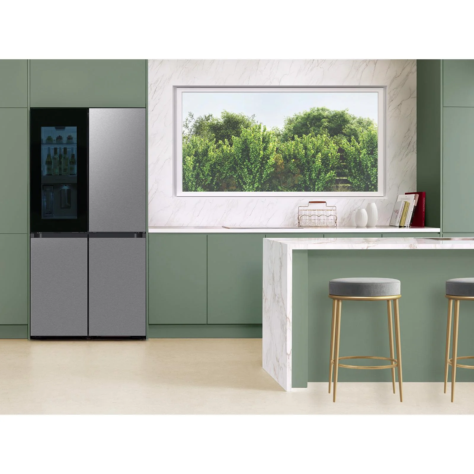 SAMSUNG BESPOKE 23.0 CuFt French Door Refrigerator w/Beverage Zone - Image 8