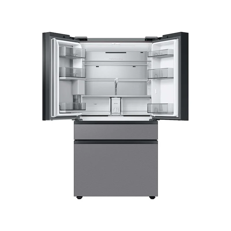 Samsung Bespoke 4 Door French Door Refrigerator with Beverage Center in Stainless Steel - Image 2