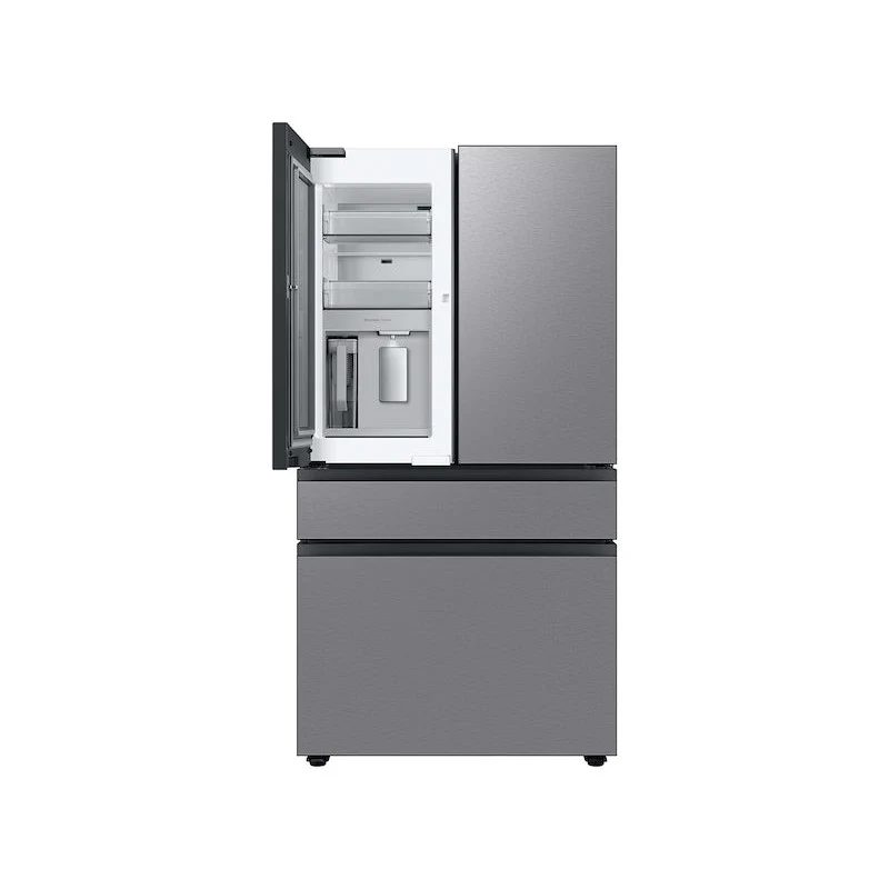 Samsung Bespoke 4 Door French Door Refrigerator with Beverage Center in Stainless Steel - Image 3