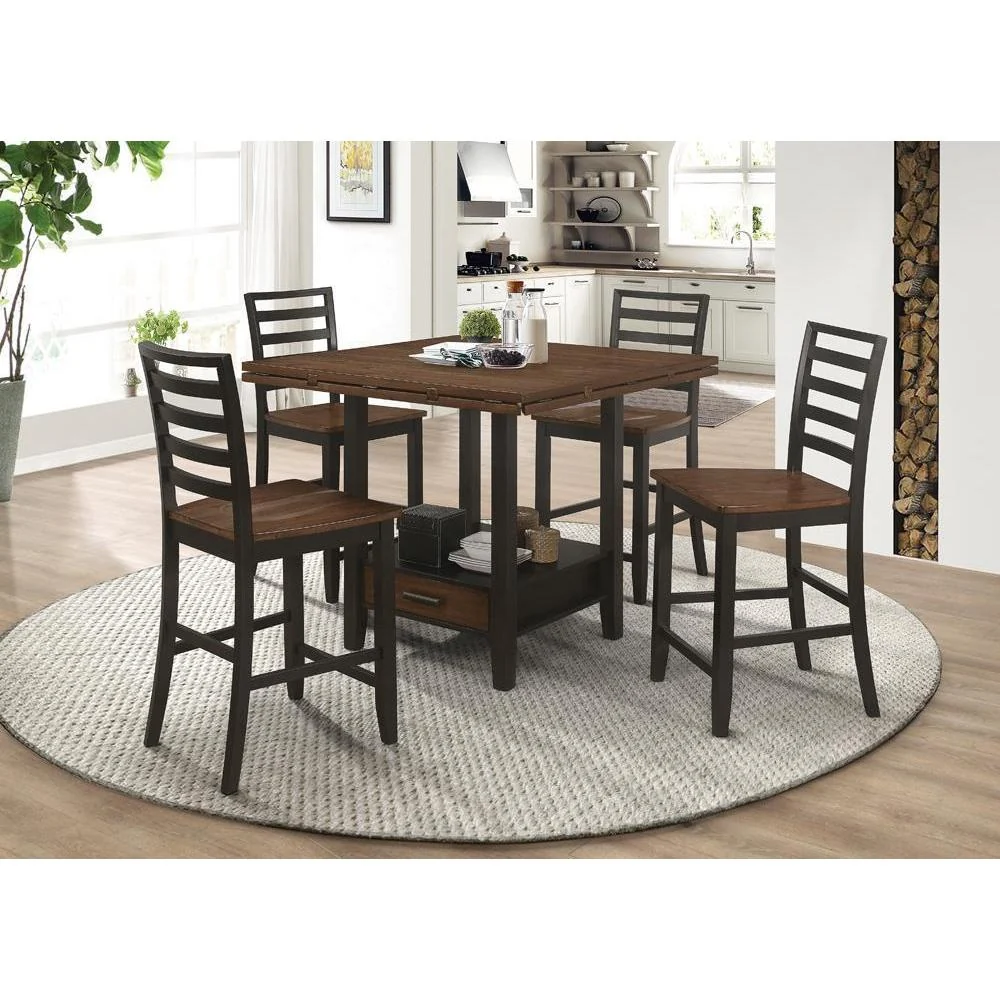 Sanford - Round Counter Height - Table - Brown - Image 3