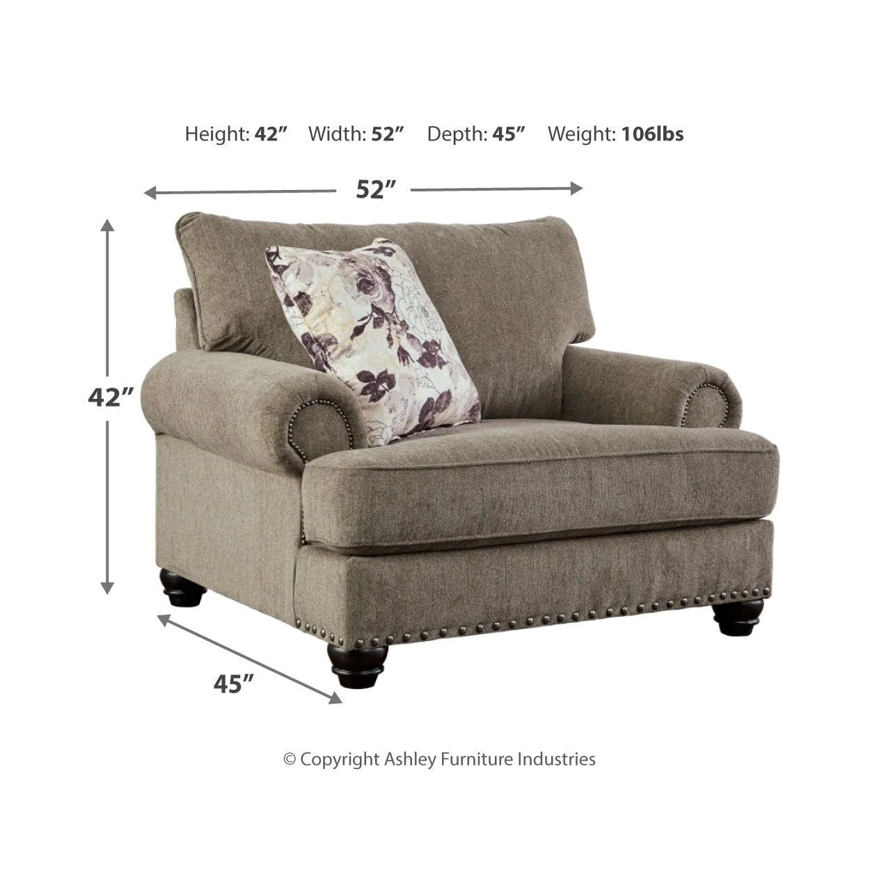 Sembler - Cobblestone - Chair And A Half - Image 4