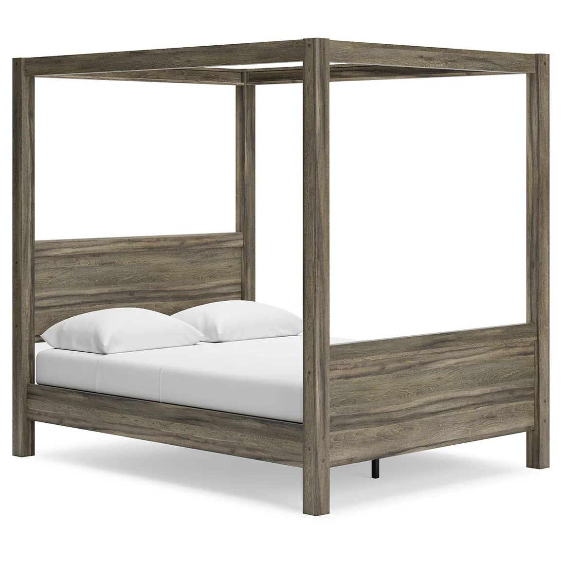 Shallifer - Brown - Queen Canopy Bed