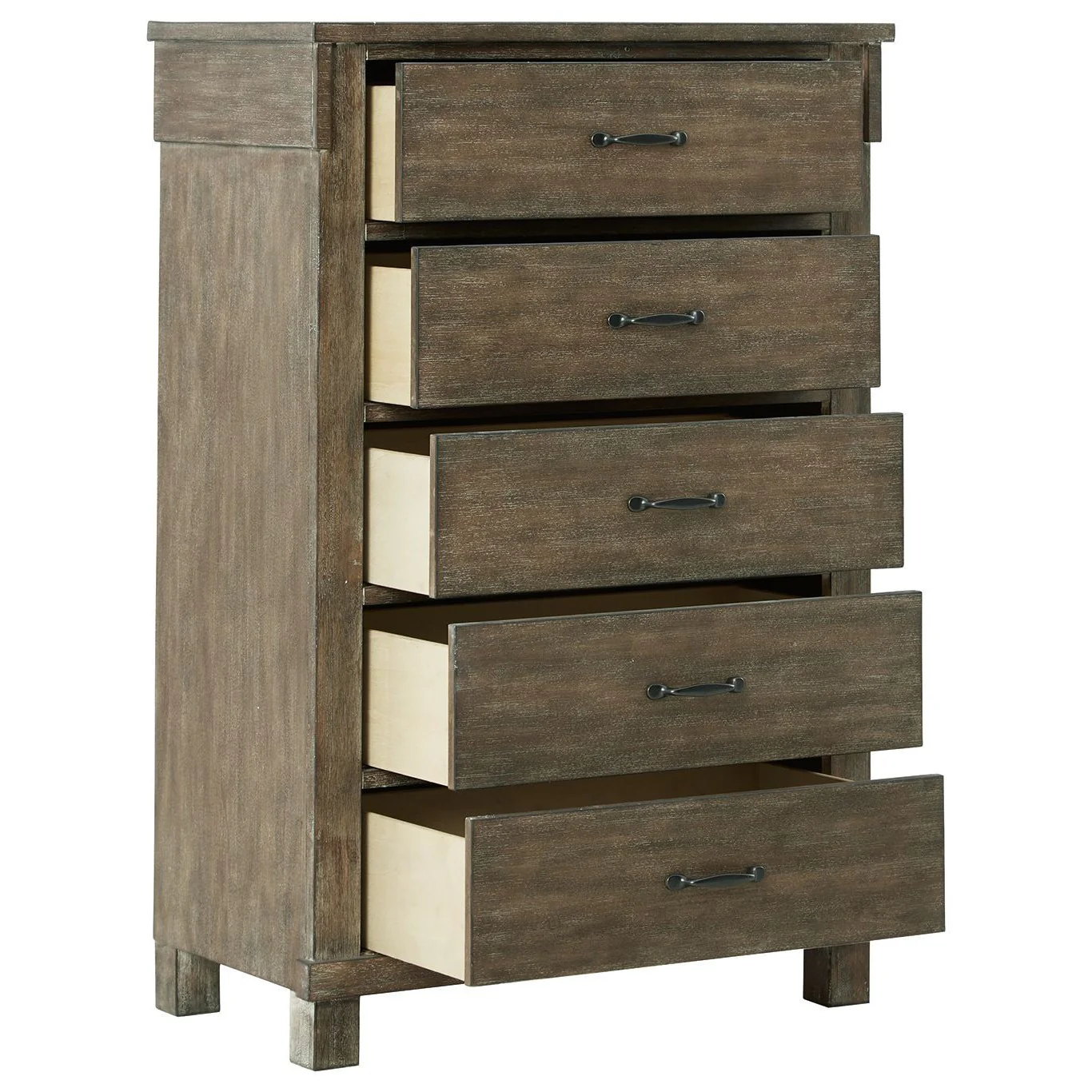 Shamryn - Grayish Brown - Five Drawer Chest - Image 10