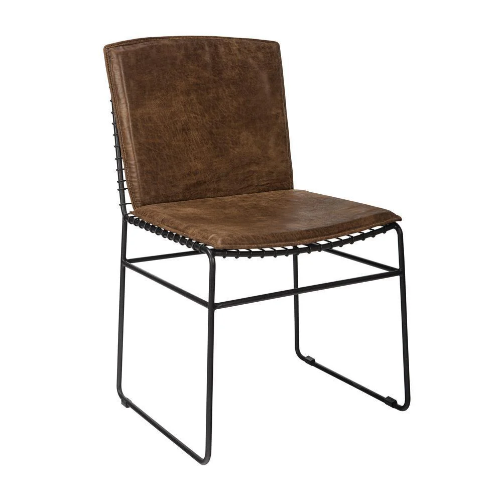 Sherman - Upholstered Side Chair - Brown - Image 2