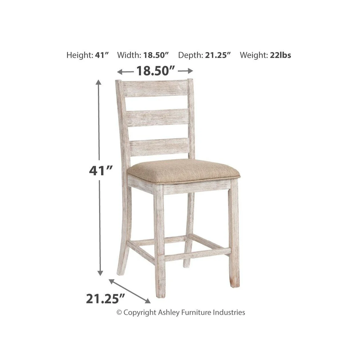 Skempton - White - Counter Height Chair (set Of 2) - Image 4