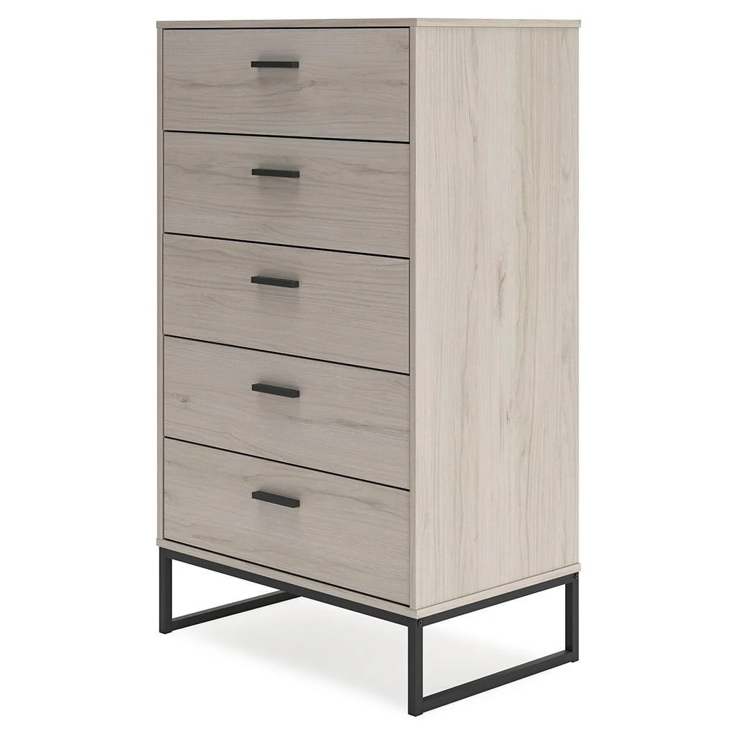 Socalle - Light Natural - Five Drawer Chest - Image 3