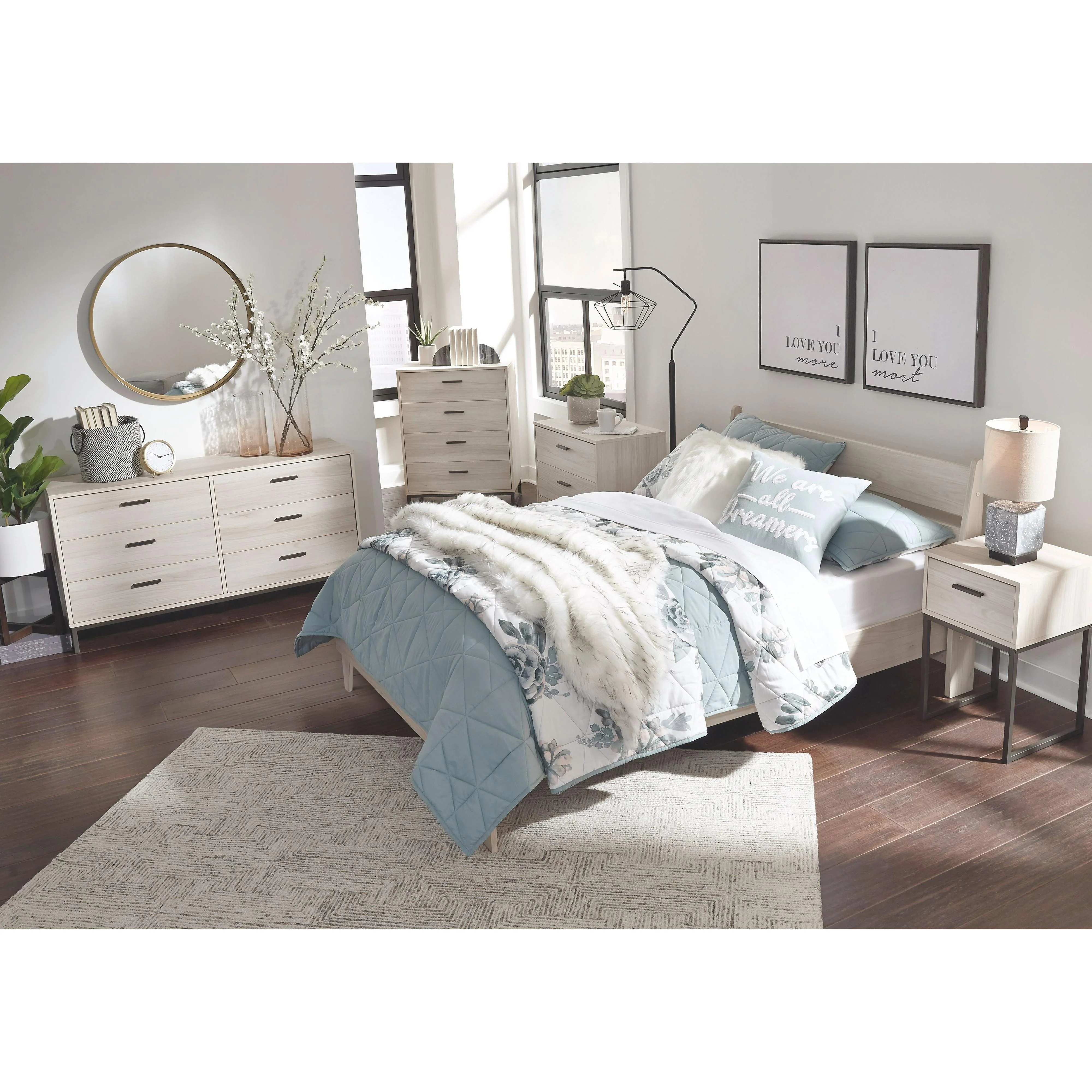 Socalle - Natural - Full Panel Platform Bed - Image 2