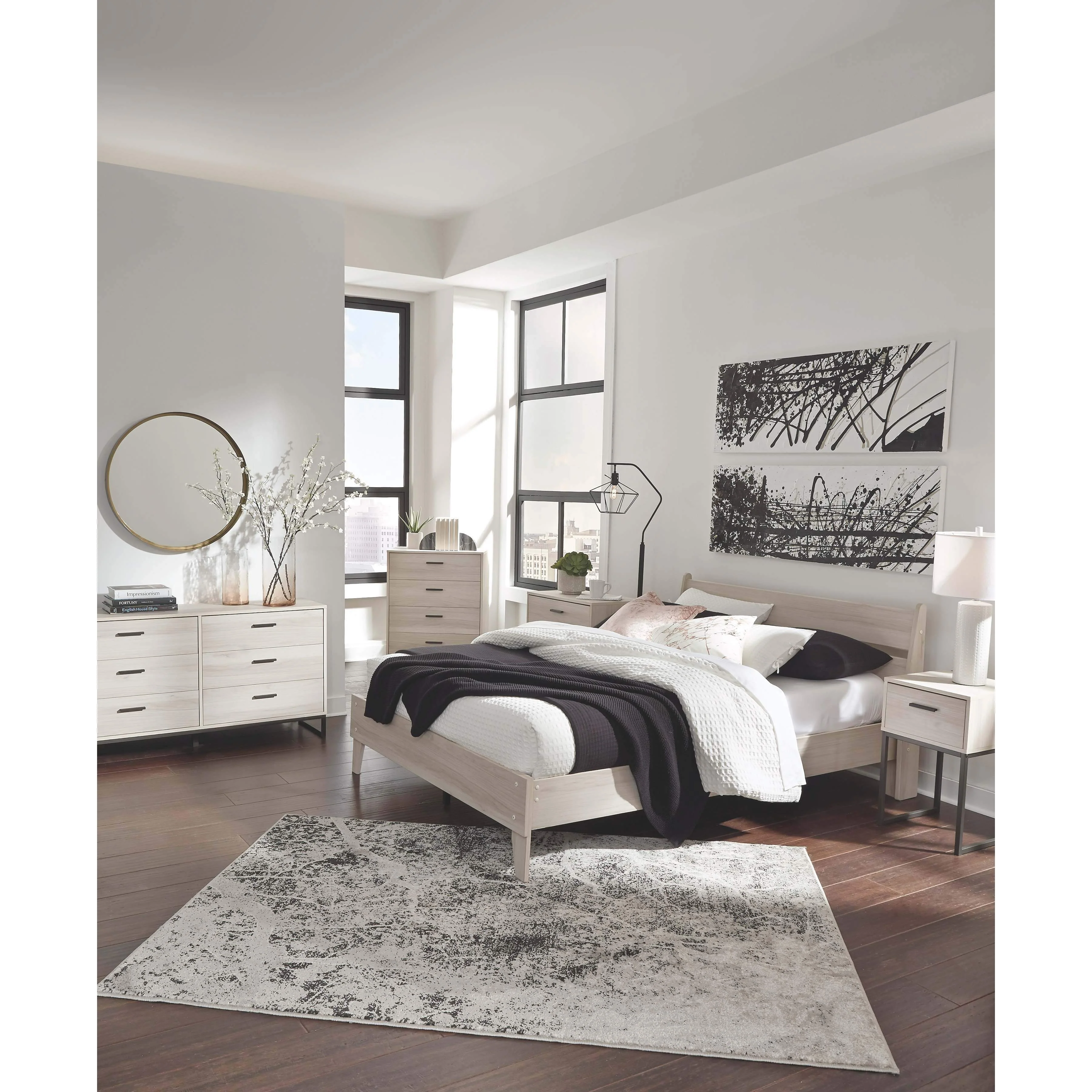 Socalle - Natural - Queen Panel Platform Bed - Image 2