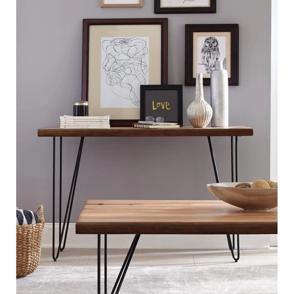 Sofa Table With Hairpin - Legs - Light Brown