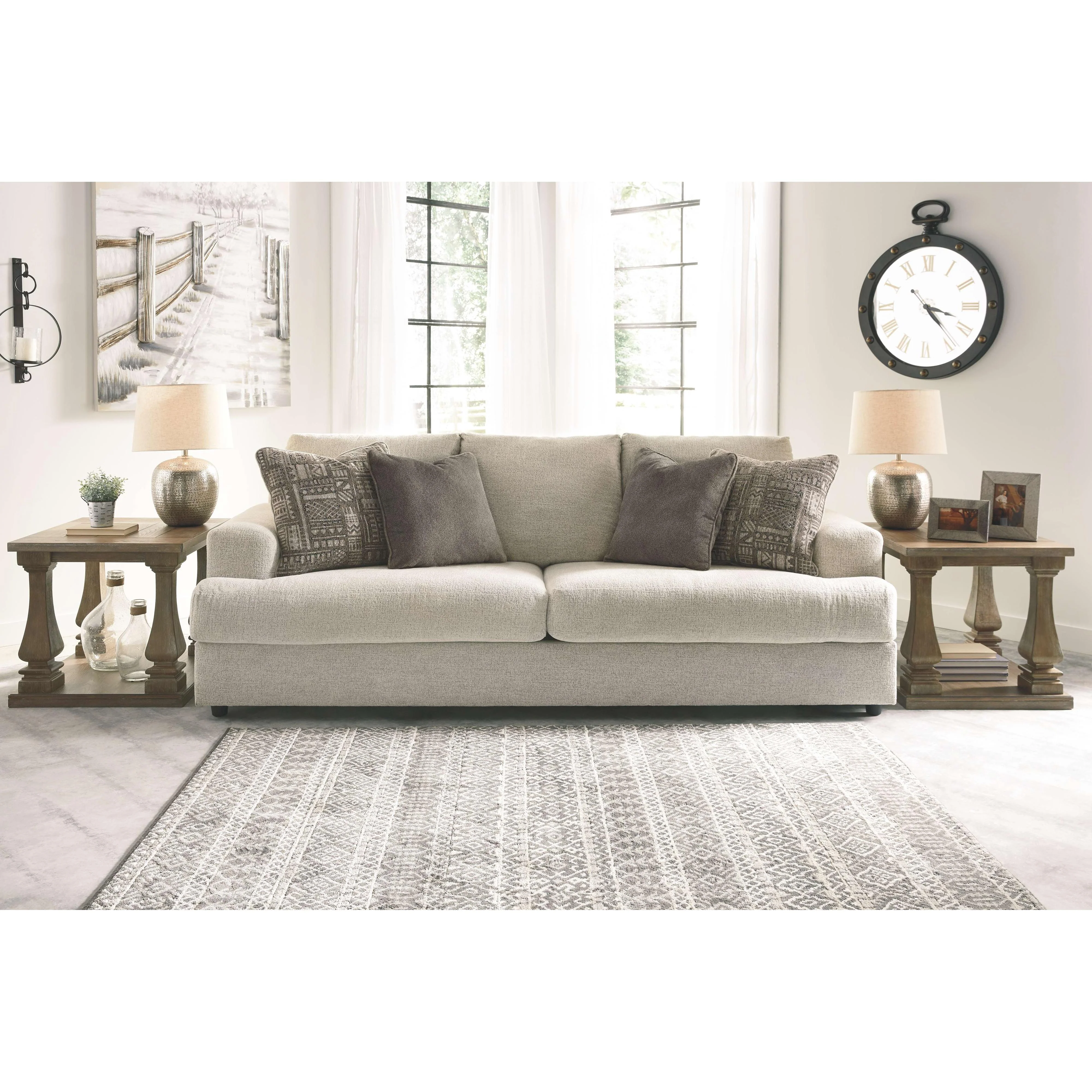 Ashley Soletren Queen Sofa Sleeper in Stone - Image 36