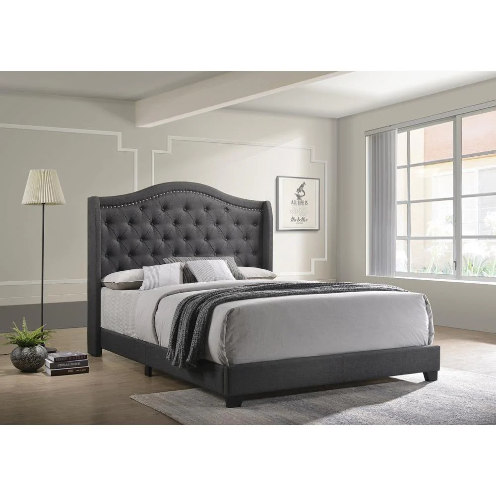 Sonoma Upholstered Bed - Eastern King Bed - Grey