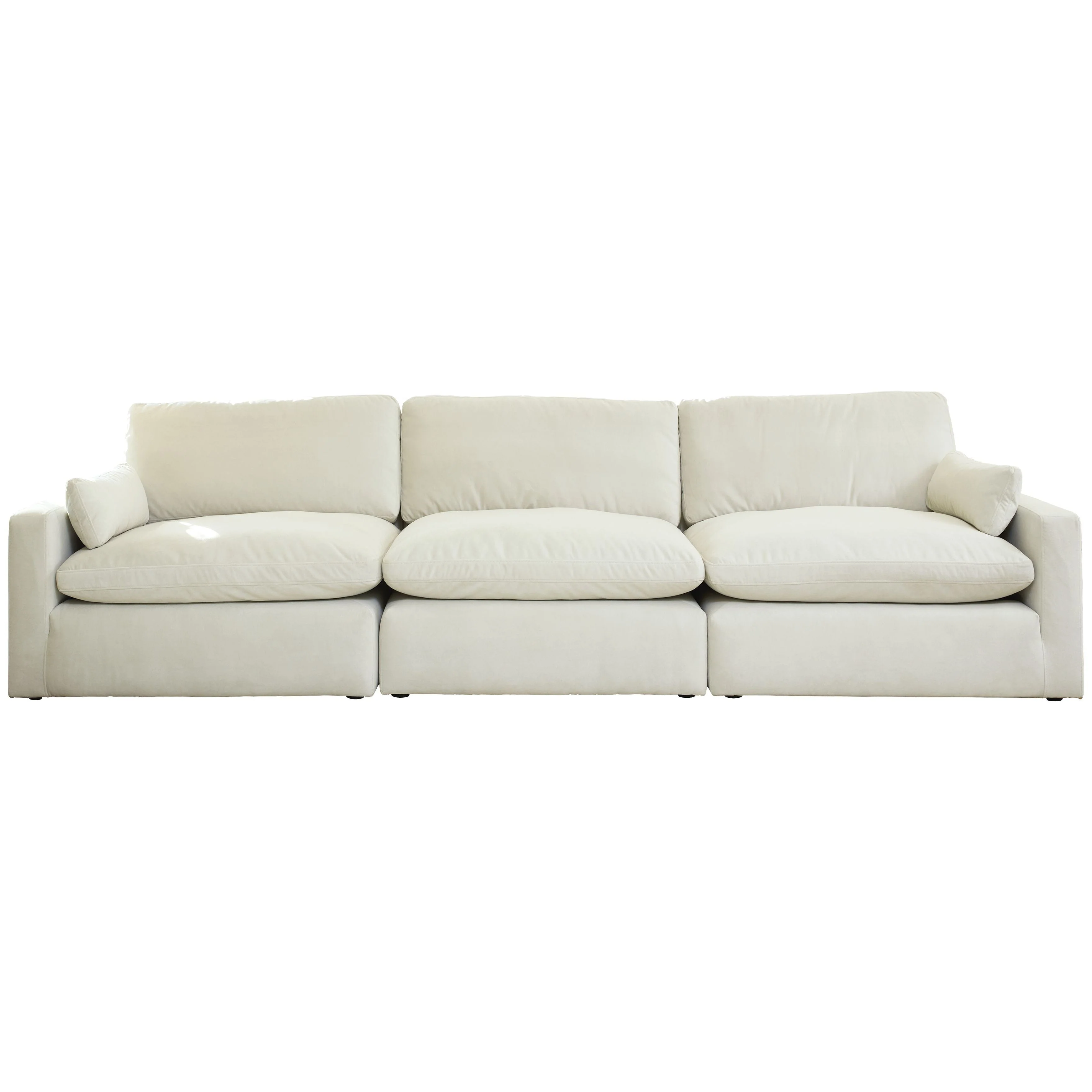 Ashley Sophie Left, Right & Armless Chair 3 Piece Sectional in Ivory - Image 2