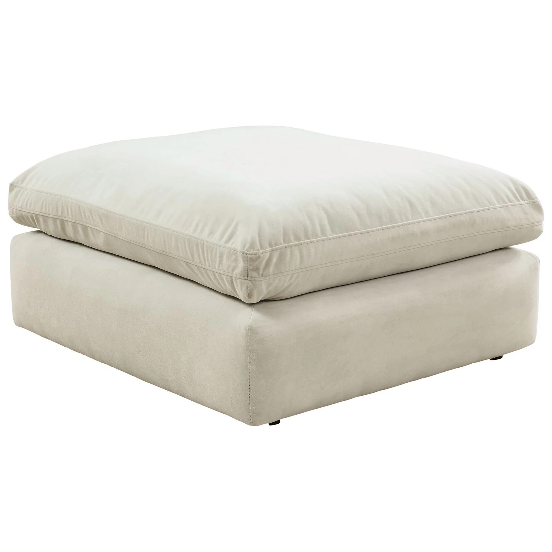 Sophie - Ivory - Oversized Accent Ottoman - Image 5
