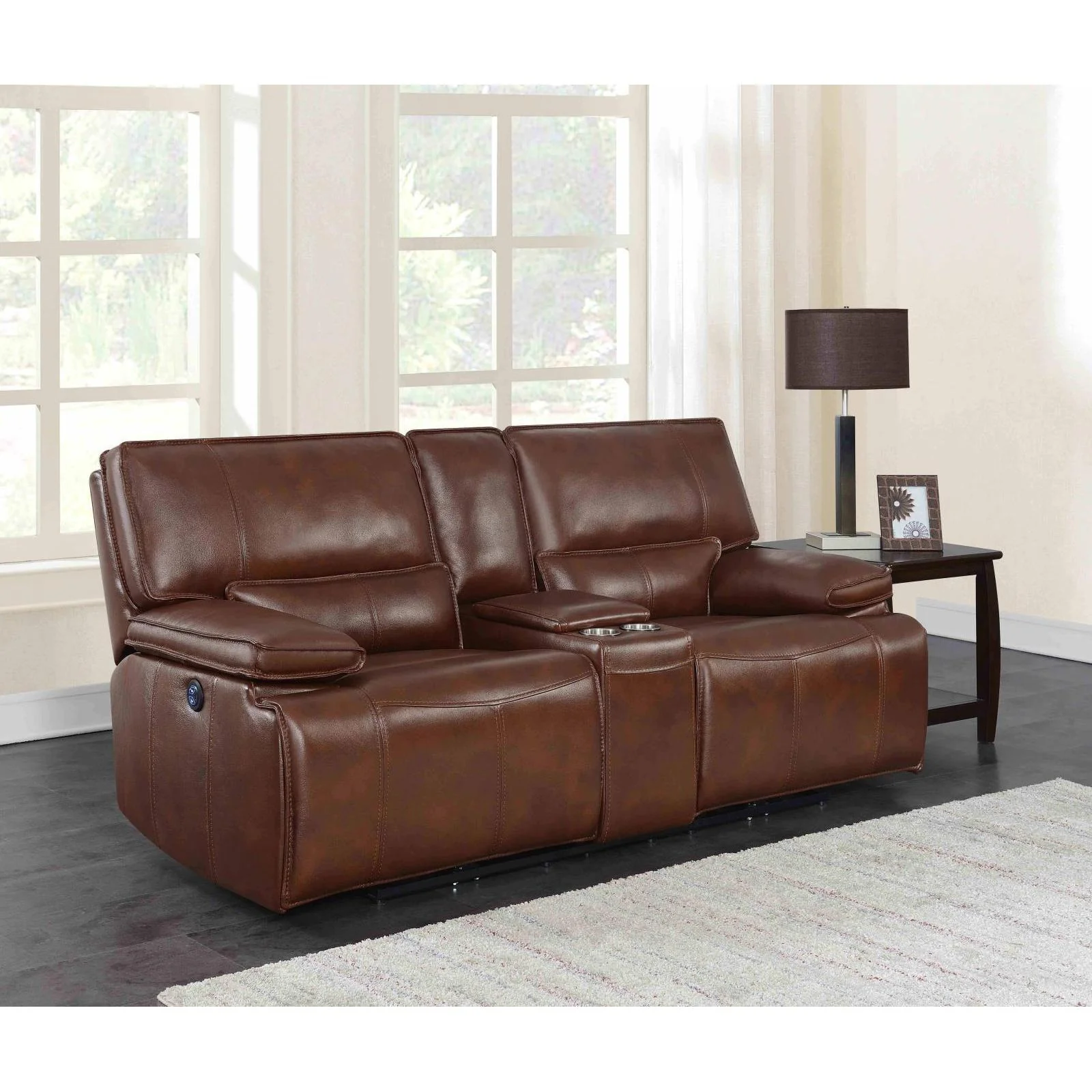 Southwick - Power Loveseat - Brown