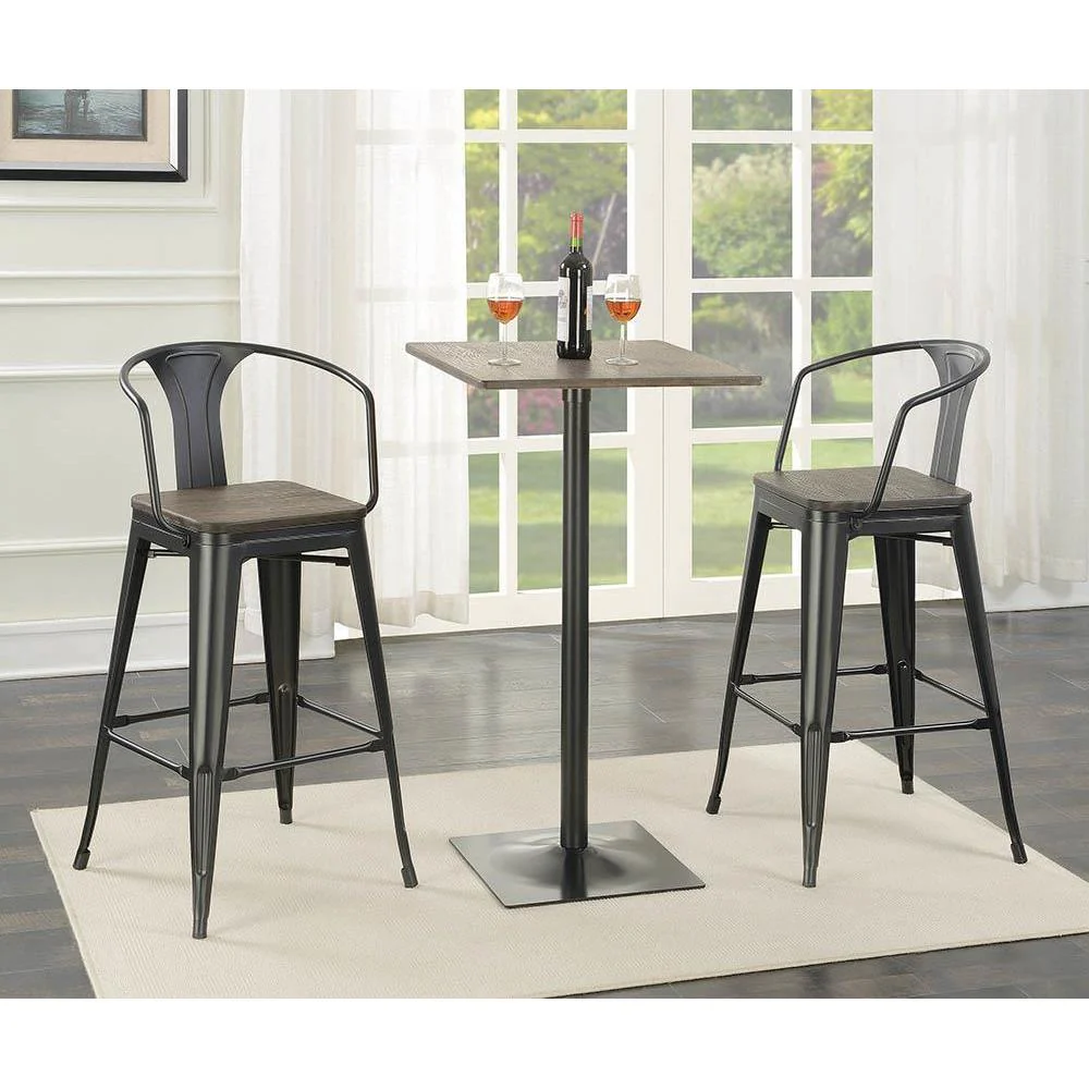 Square Bar Table - Black - Image 13
