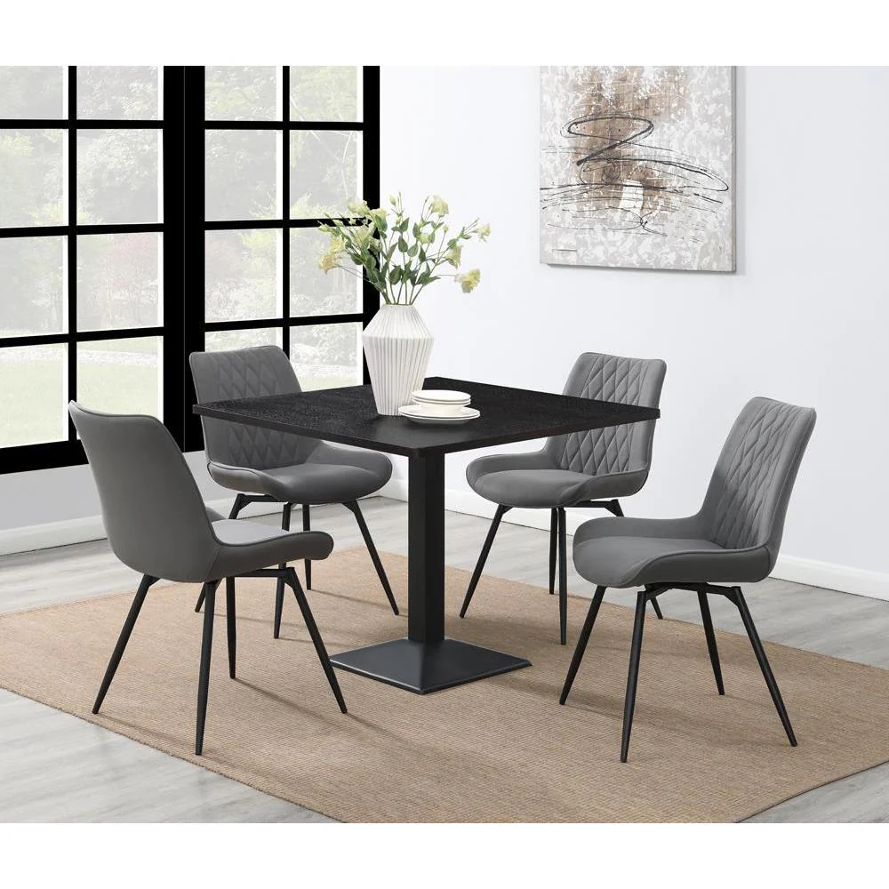 Square Dining Table - Black - Image 2