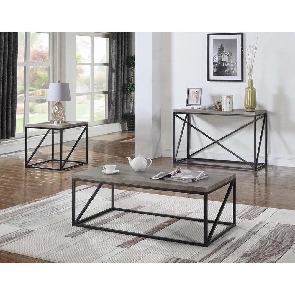 Square End Table - Black - Image 2