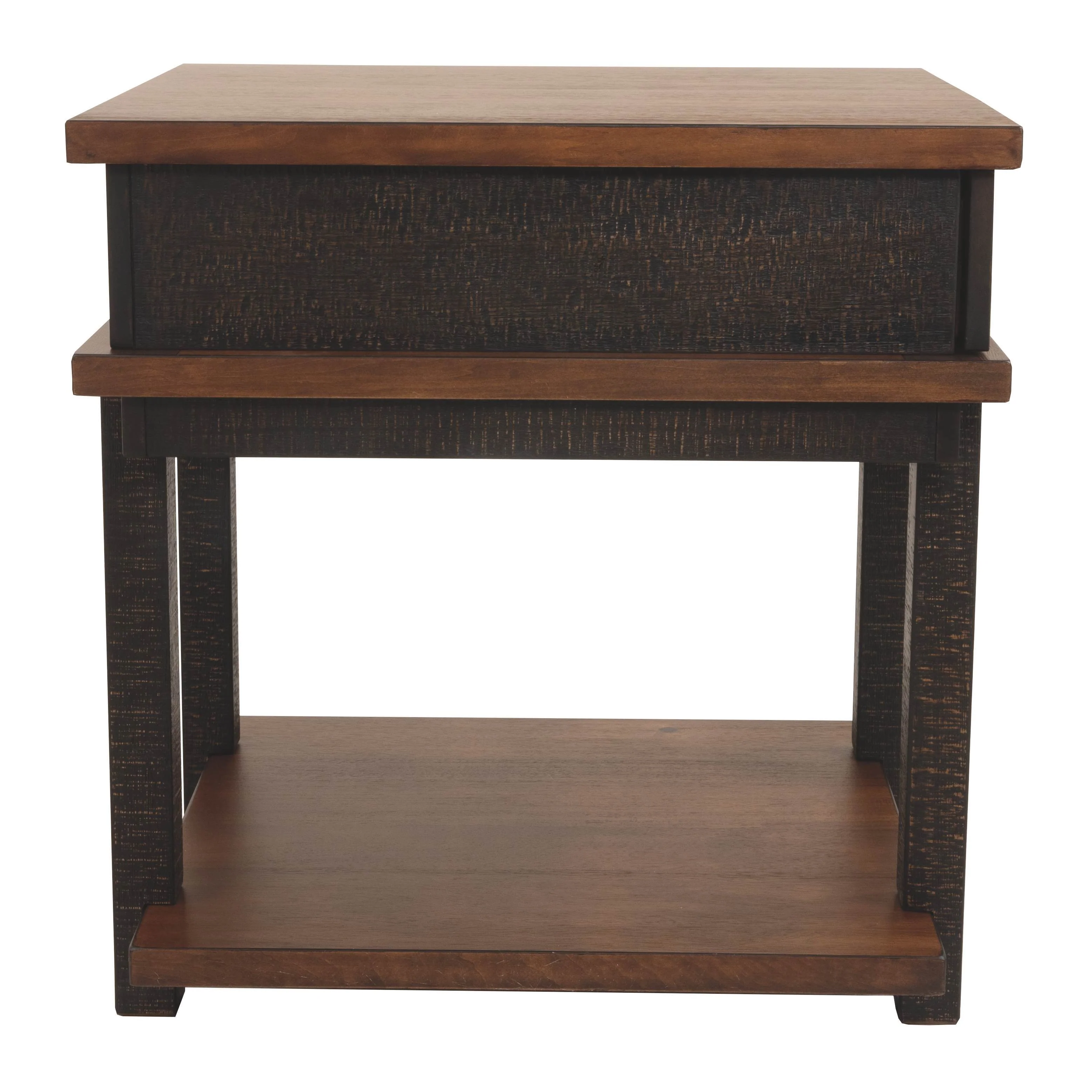 Stanah - Brown / Beige - Rectangular End Table - Image 9