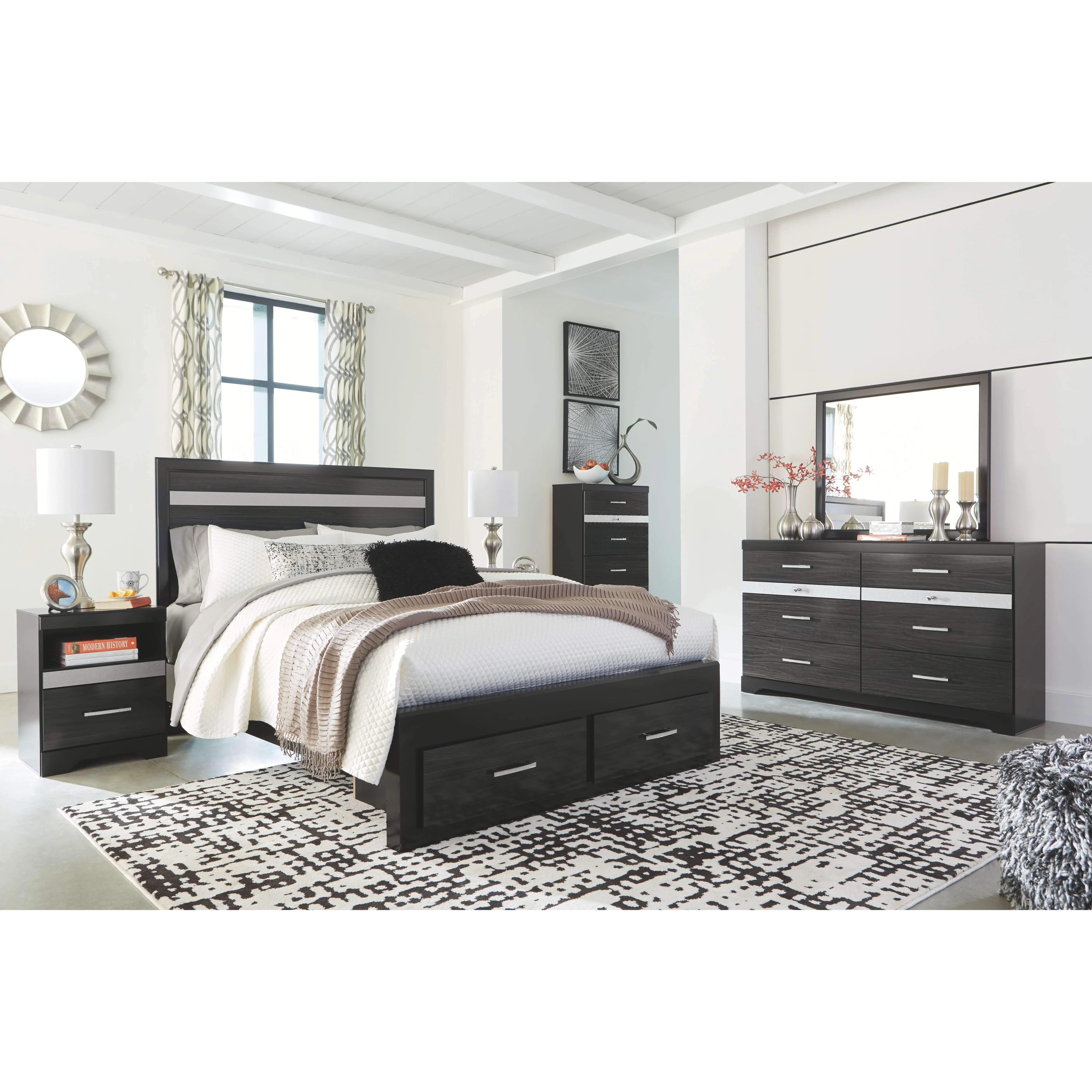 Starberry - Black - One Drawer Night Stand - Image 6